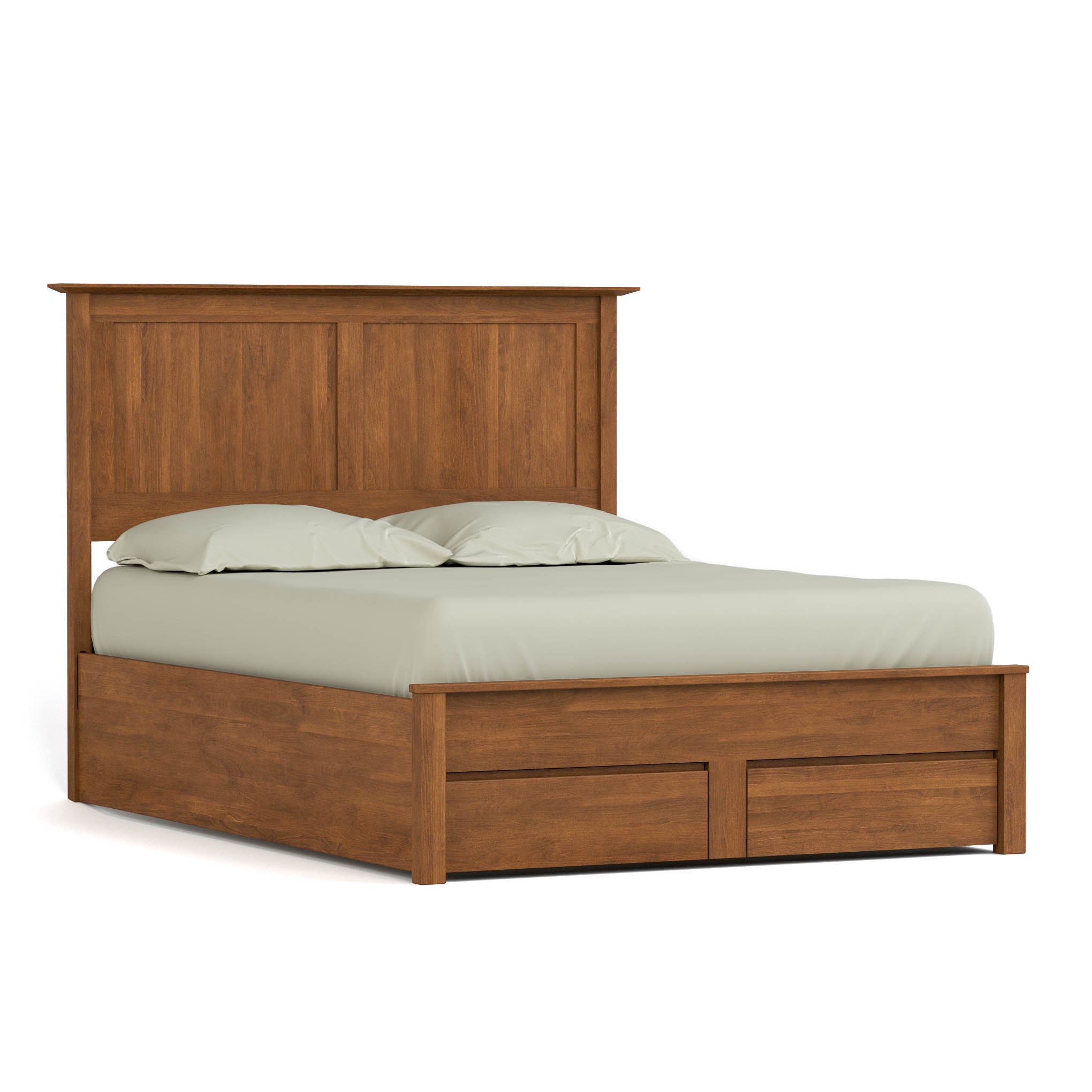 Gable Road Storage Bed - Queen Size Platform Bed with Underbed Storage Drawers for Small Spaces | Perfect for Apartments, Dorms & Guest Rooms