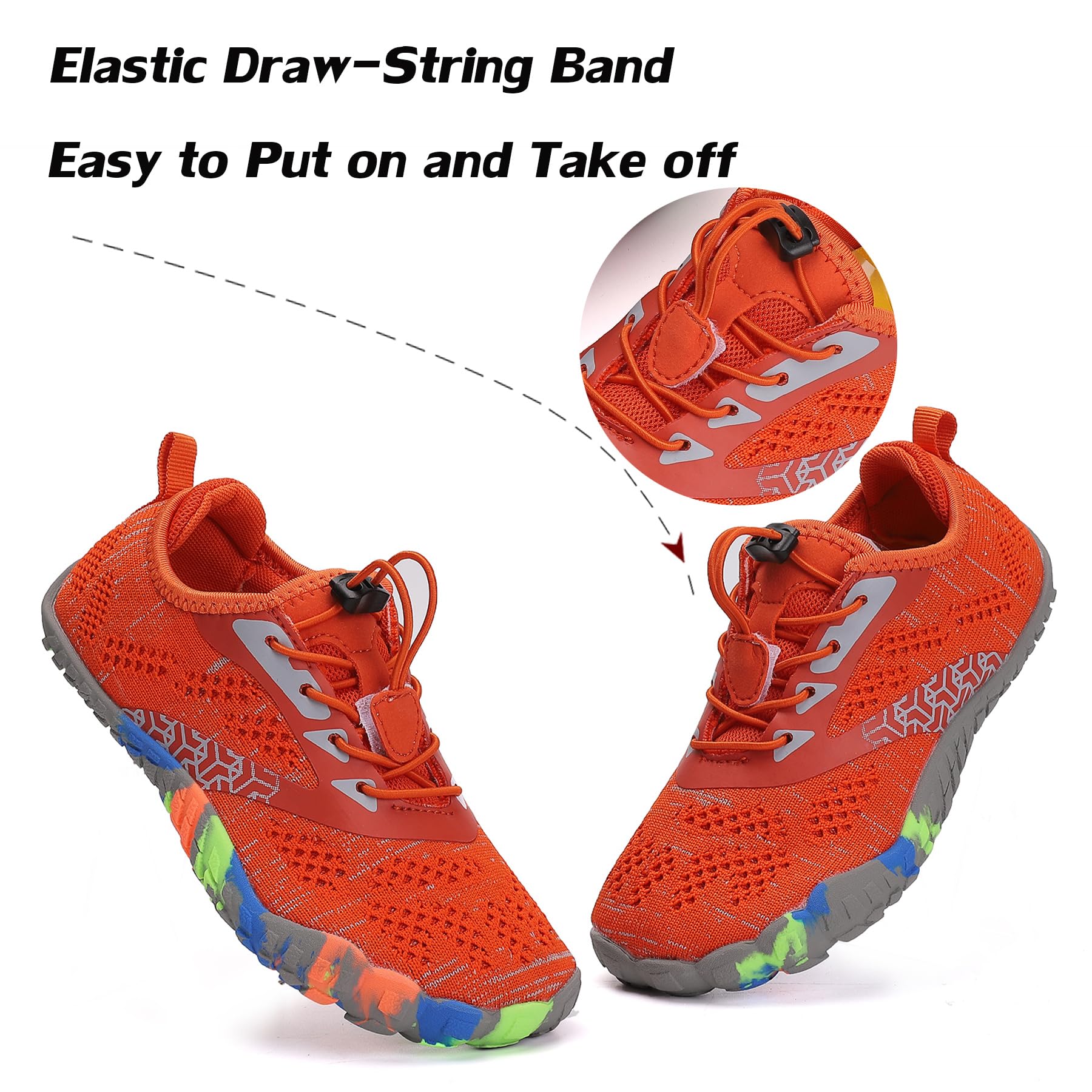 Kids Barefoot Running Shoes for Boys & Girls - Trail, Tennis, Athletic Sneakers for Toddlers to Big Kids - Outdoor Play & Sports