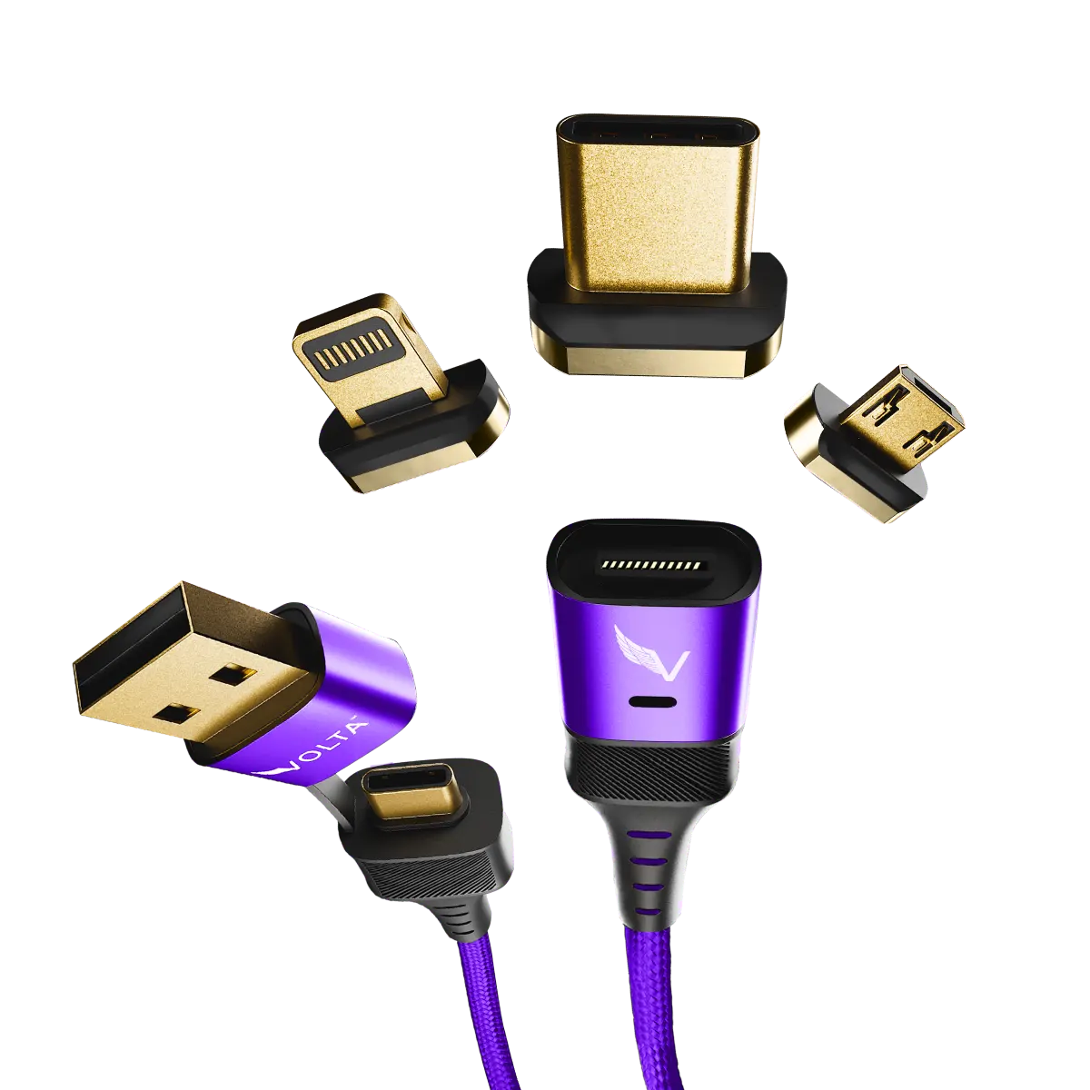 Volta MAX 240W USB-C Magnetic Charging Cable - Fast Charging for iPhone 15, MacBook, iPad, Samsung Galaxy | Perfect for Home, Office & Travel