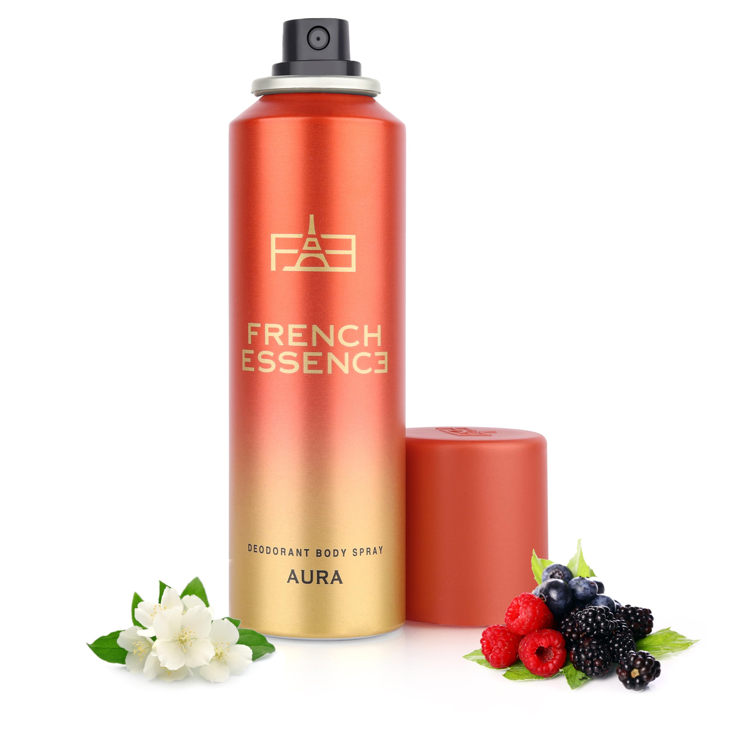 French Essence Women's Long-Lasting Deodorant & Body Spray - Fresh Aura Scent, 150ml (Pack of 2) | All-Day Freshness for Work, Gym & Everyday Confidence