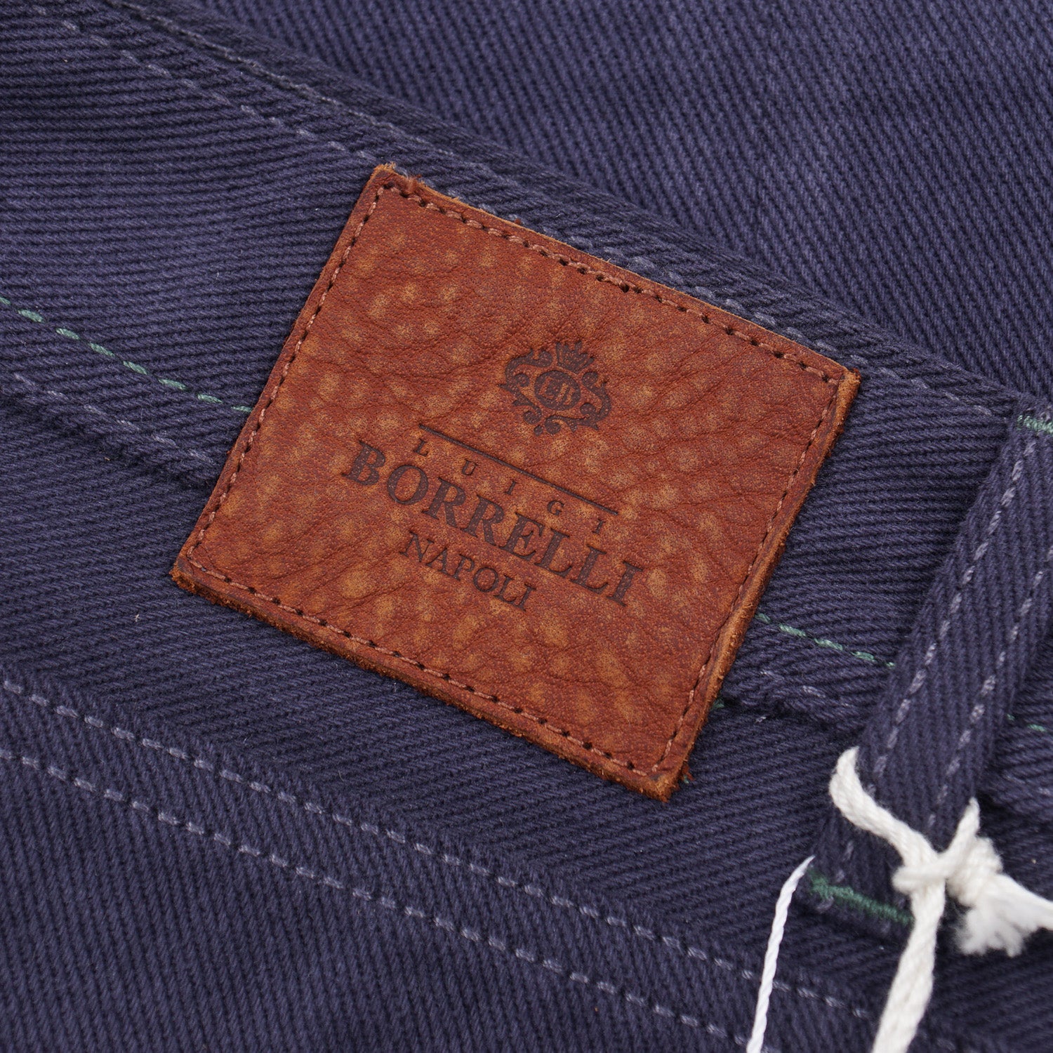 Luigi Borrelli Slim Fit Soft Twill Jeans for Men - Premium Comfort Stretch Denim Pants for Casual & Business Wear