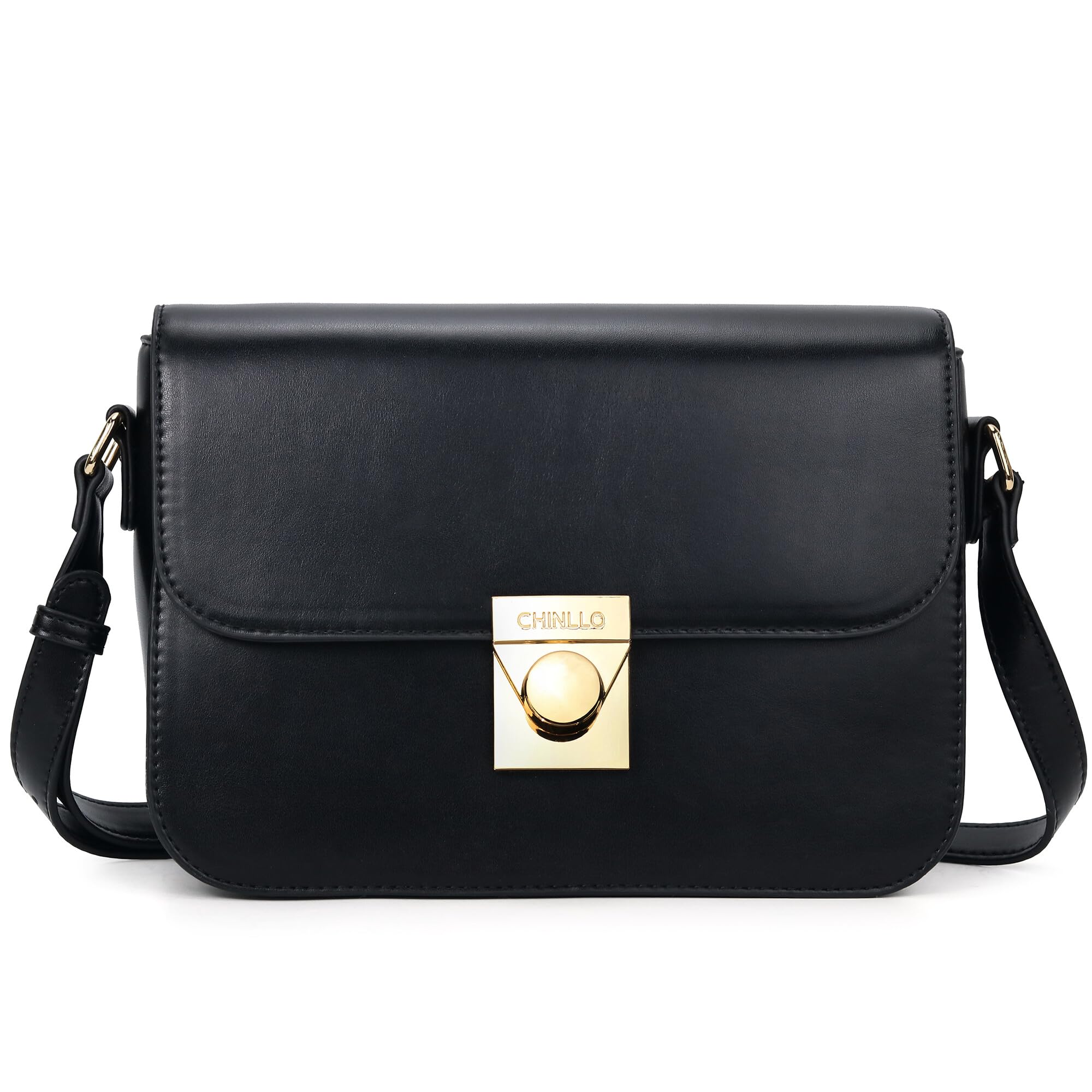 Women's PU Leather Crossbody Bag with Triple Pockets - Stylish Shoulder Satchel Messenger Purse for Daily Use, Work & Evening Events