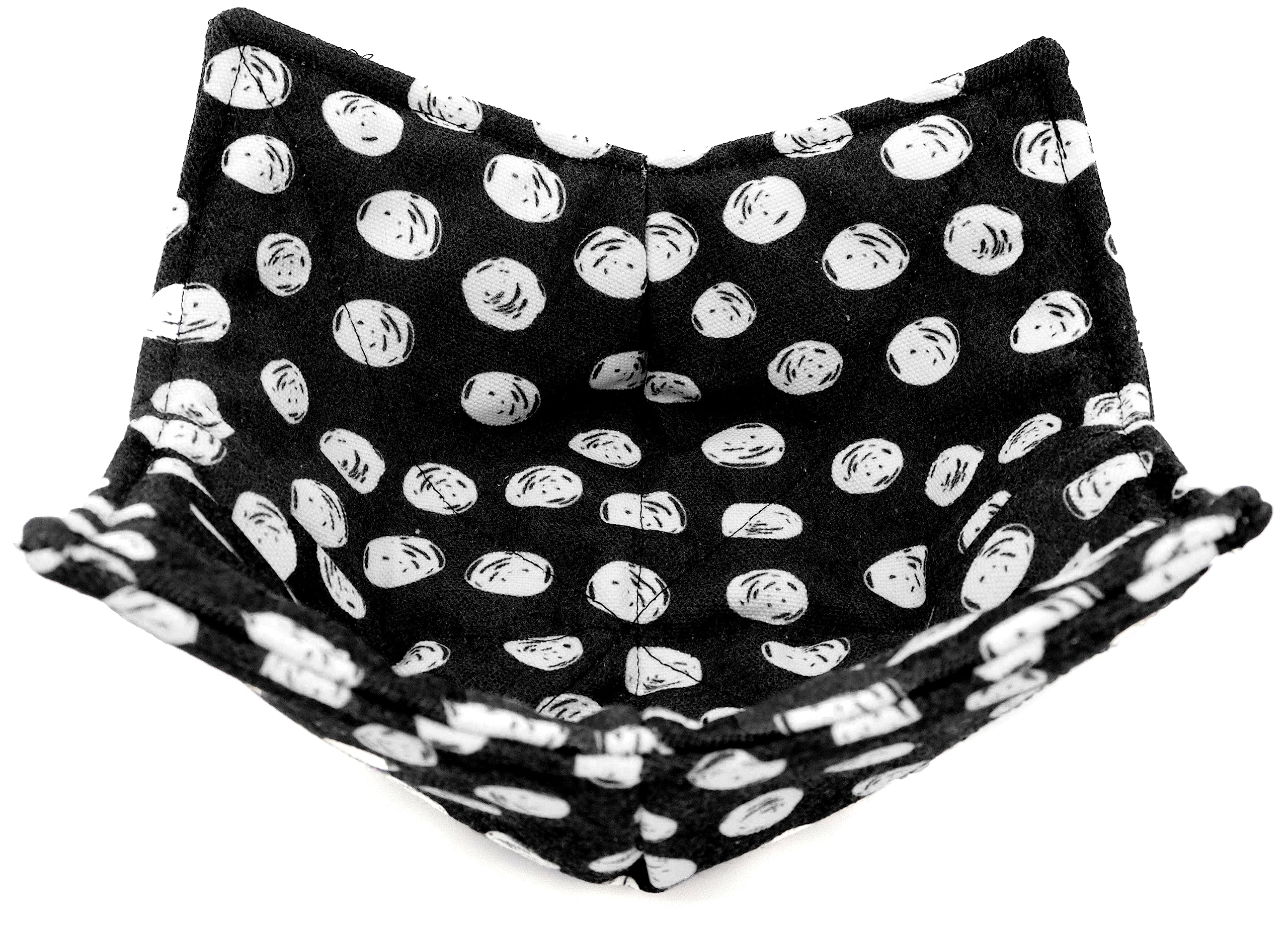 Microwave-Safe Cotton Bowl Cozy - Heat Resistant Hot Bowl Holder for Soup, Cereal & Oatmeal - Perfect for Microwave Use & Hand Protection While Eating