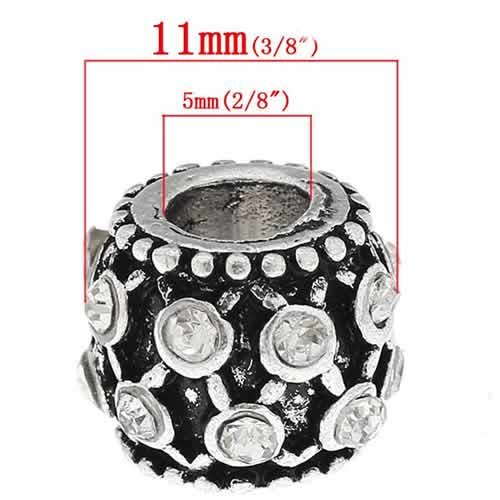 Sparkling Rhinestone Charm Beads for Snake Chain Bracelets - Elegant Jewelry for Women, Party Wear, Gift Giving & Everyday Fashion Accessories
