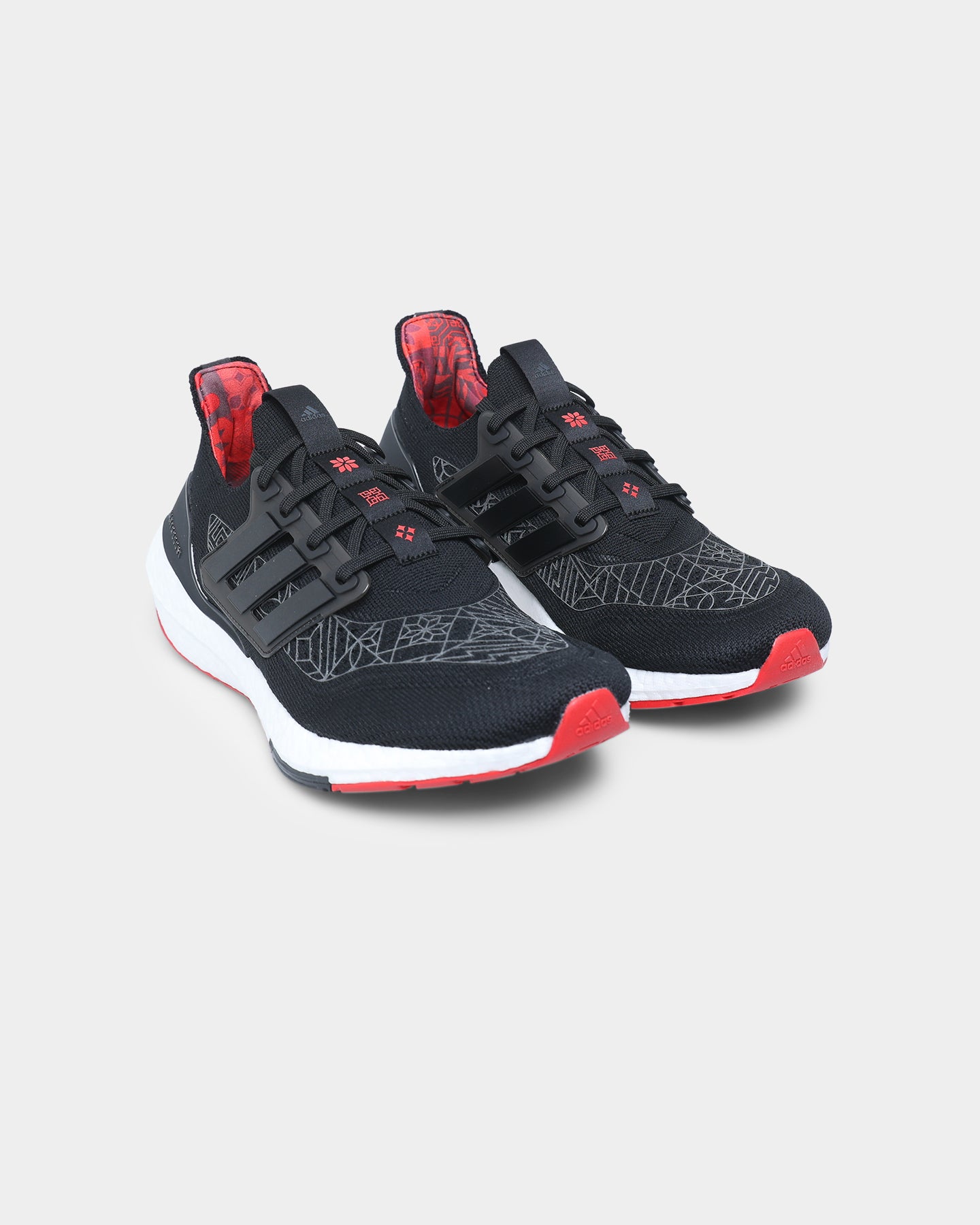 Adidas Ultraboost 21 Running Shoes - Core Black/Scarlet - Lightweight & Responsive for Men's Jogging, Gym Workouts & Daily Wear