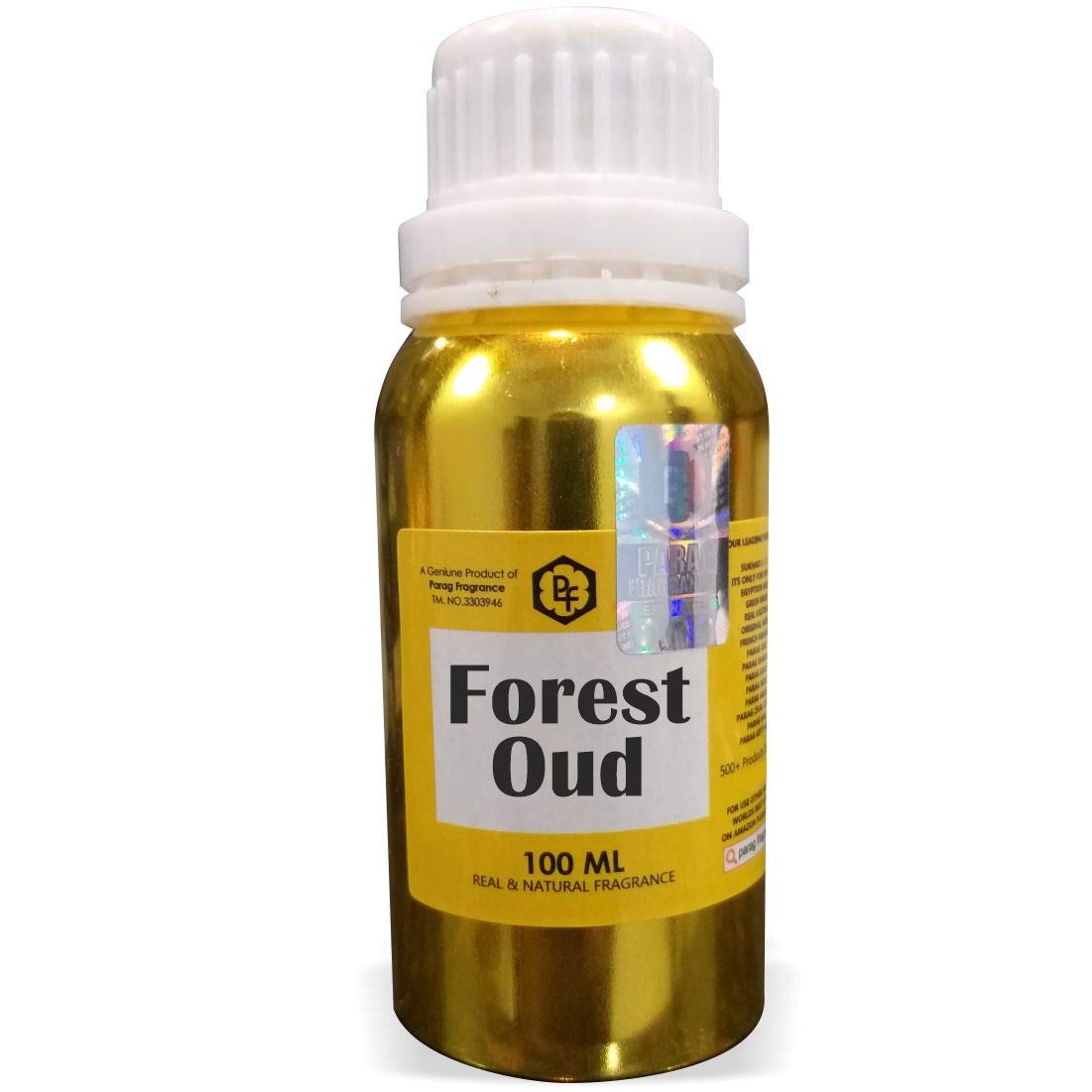 Premium Parag Fragrances Forest Oud Attar 100ml - Alcohol-Free Perfume Oil for Men | Long-Lasting Scent | Itra | Perfect for Daily Wear, Special Occasions & Gifting