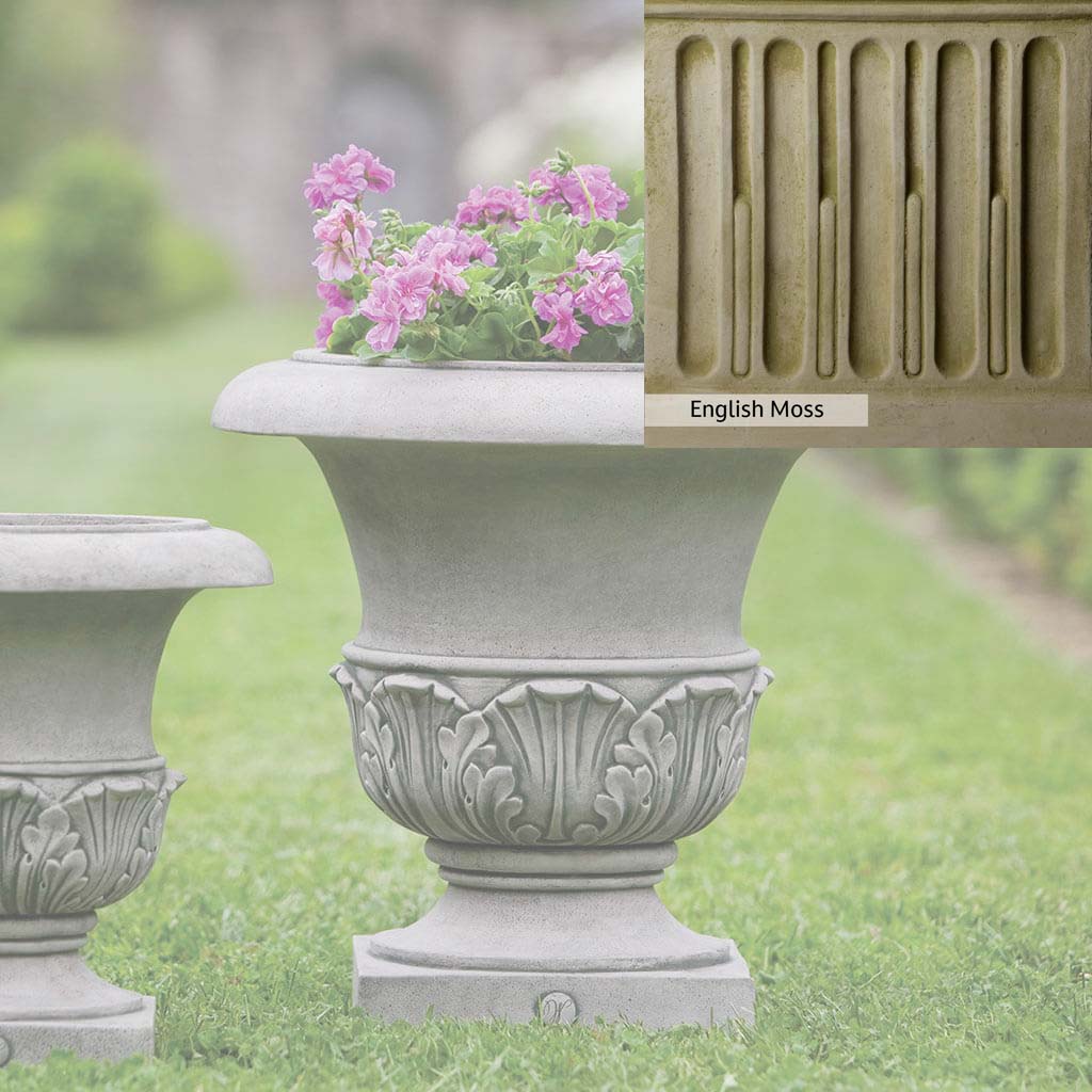Campania International Williamsburg Acanthus Large Outdoor Planter - Classic Garden Decor for Patio, Porch, and Landscape Design
