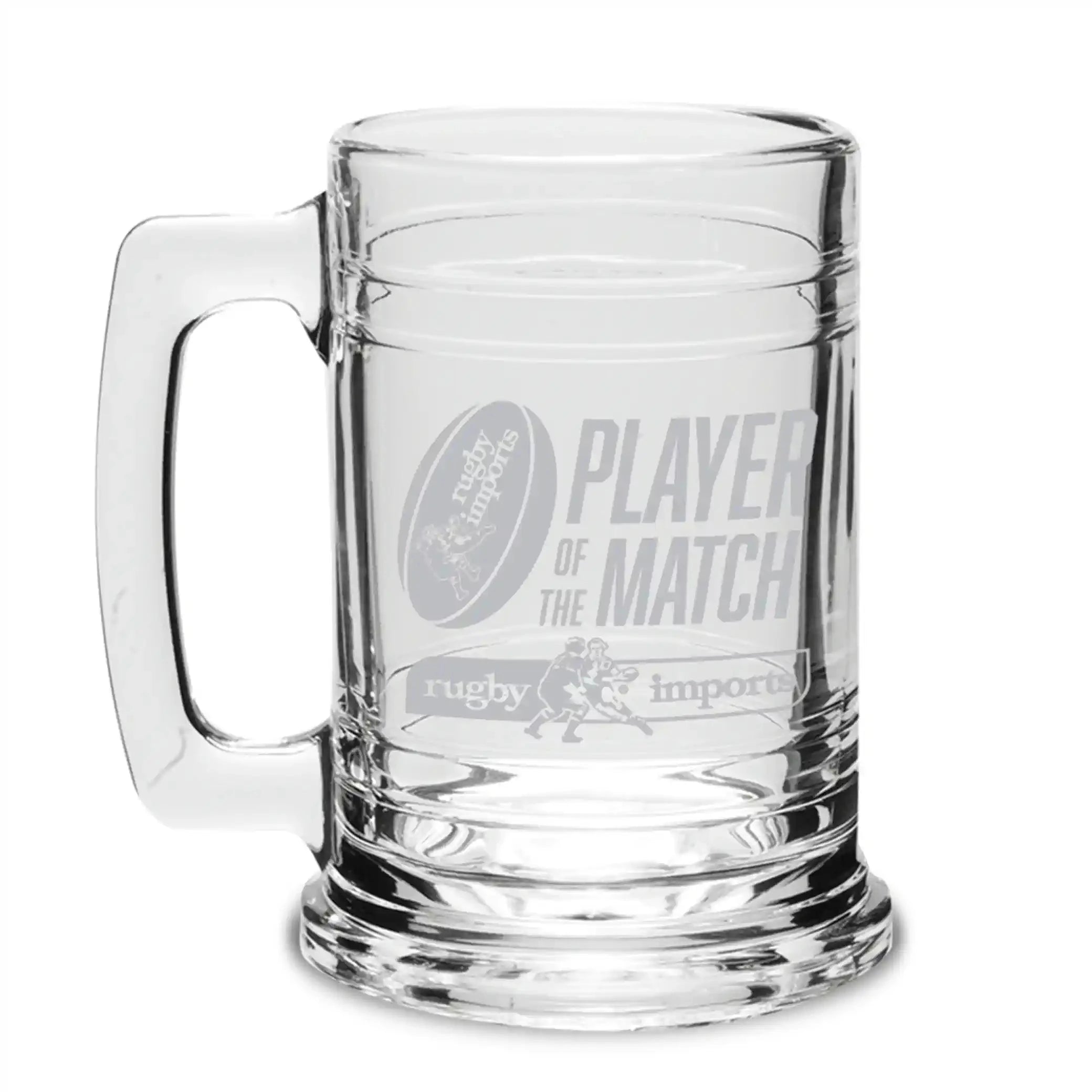 Personalized Player of the Match Beer Mug - Custom Engraved Sports Trophy Cup for Soccer, Football & Rugby - Perfect for Game Day Celebrations & Awards