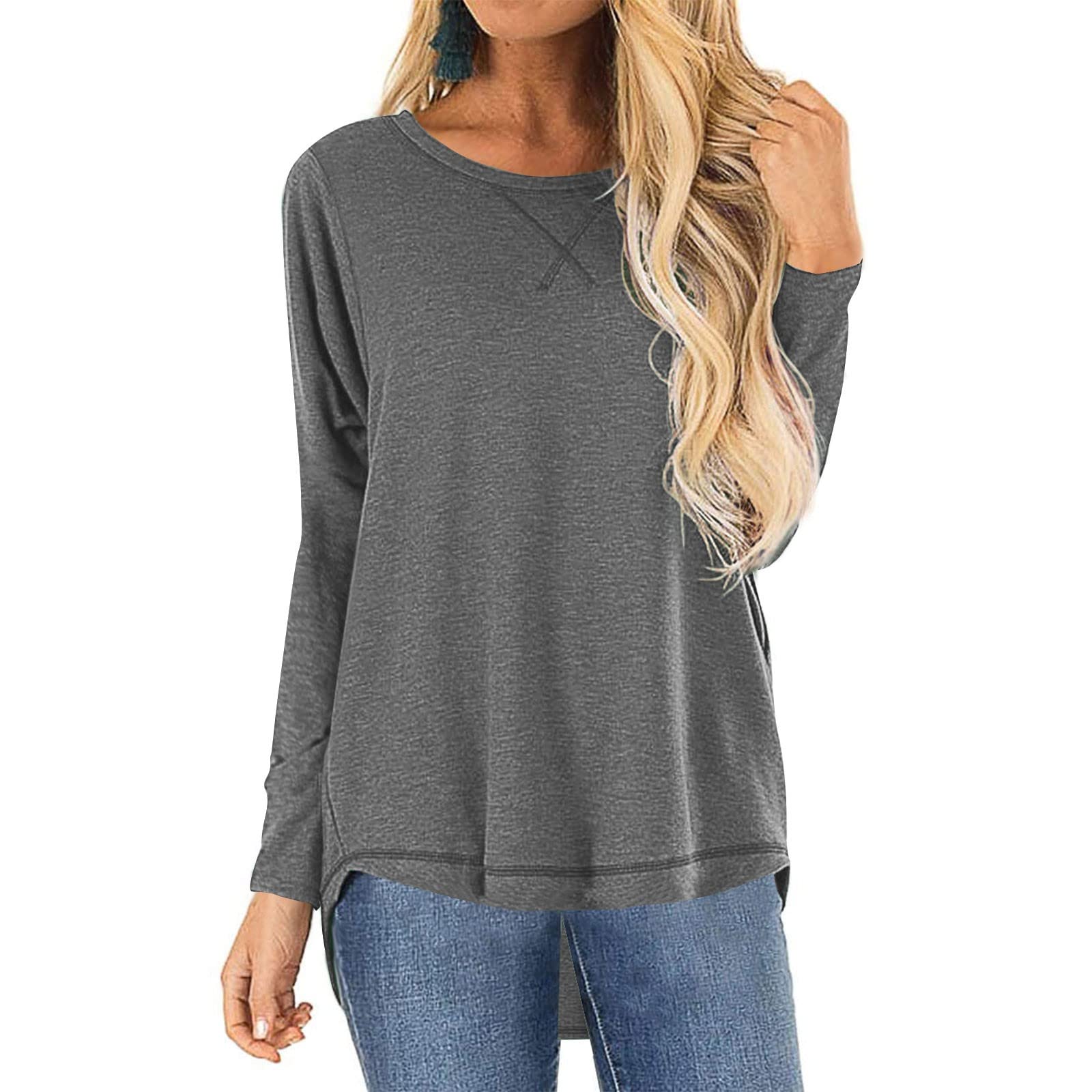 Women's Boat Neck Oversized Tennis Shirt - Soft Work & Office Tops for Casual Wear