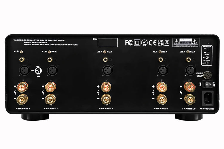 Aperion E5 Energy 5 Channel Home Theater Power Amplifier - High Performance Audio System for Movies, Music & Gaming