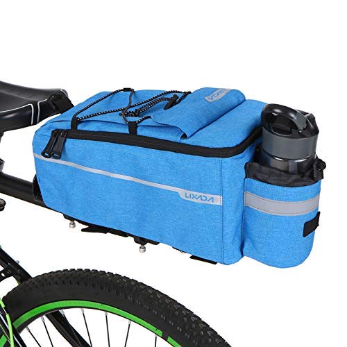 Lixada Waterproof Bicycle Pannier Bag with Detachable Rain Cover - 29L Insulated Cooler Backpack for Cycling Commuting, Grocery Shopping & Outdoor Picnics - Multifunctional Bike Seat Trunk Bag (29 x 16 x 17cm)