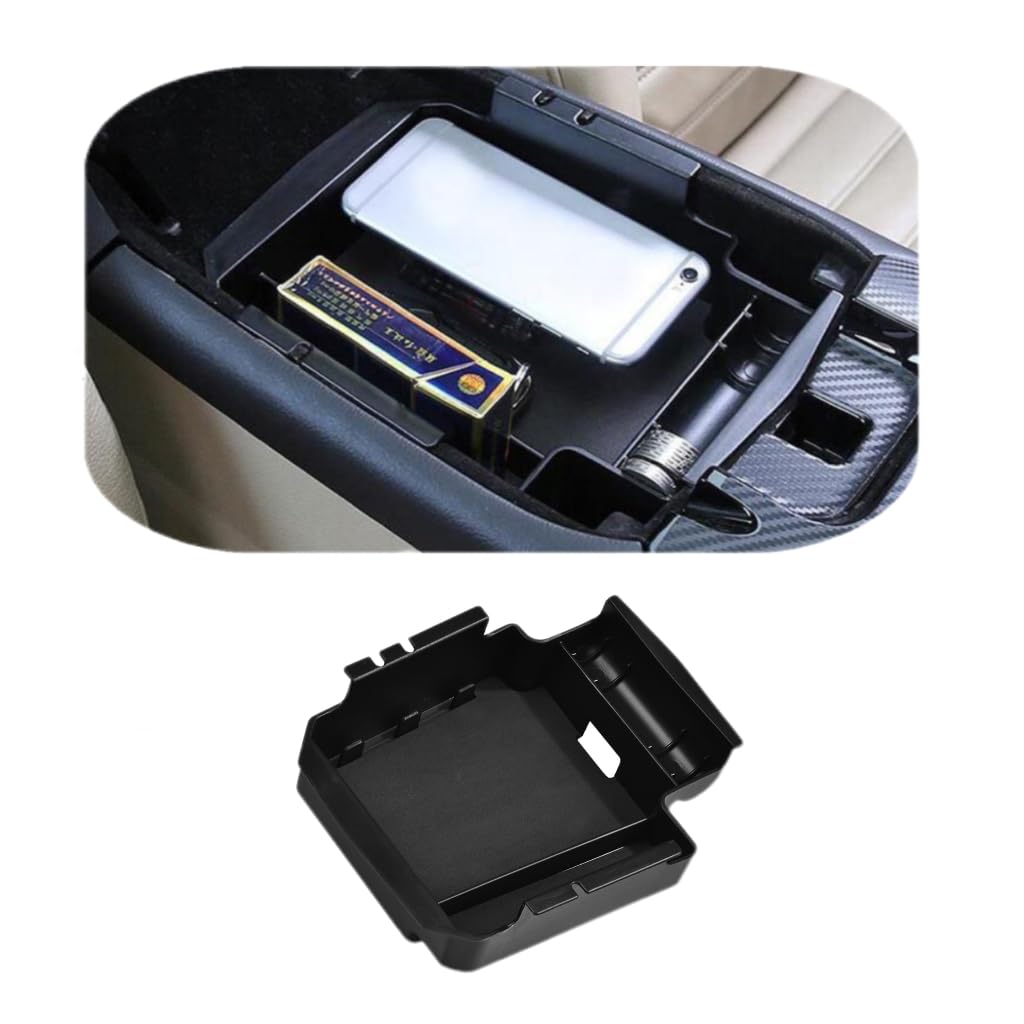VESUL Center Console Organizer for Ford Fusion 2013-2016 - ABS Armrest Storage Box Tray Insert with Glove Pallet | Perfect for Car Organization & Road Trips