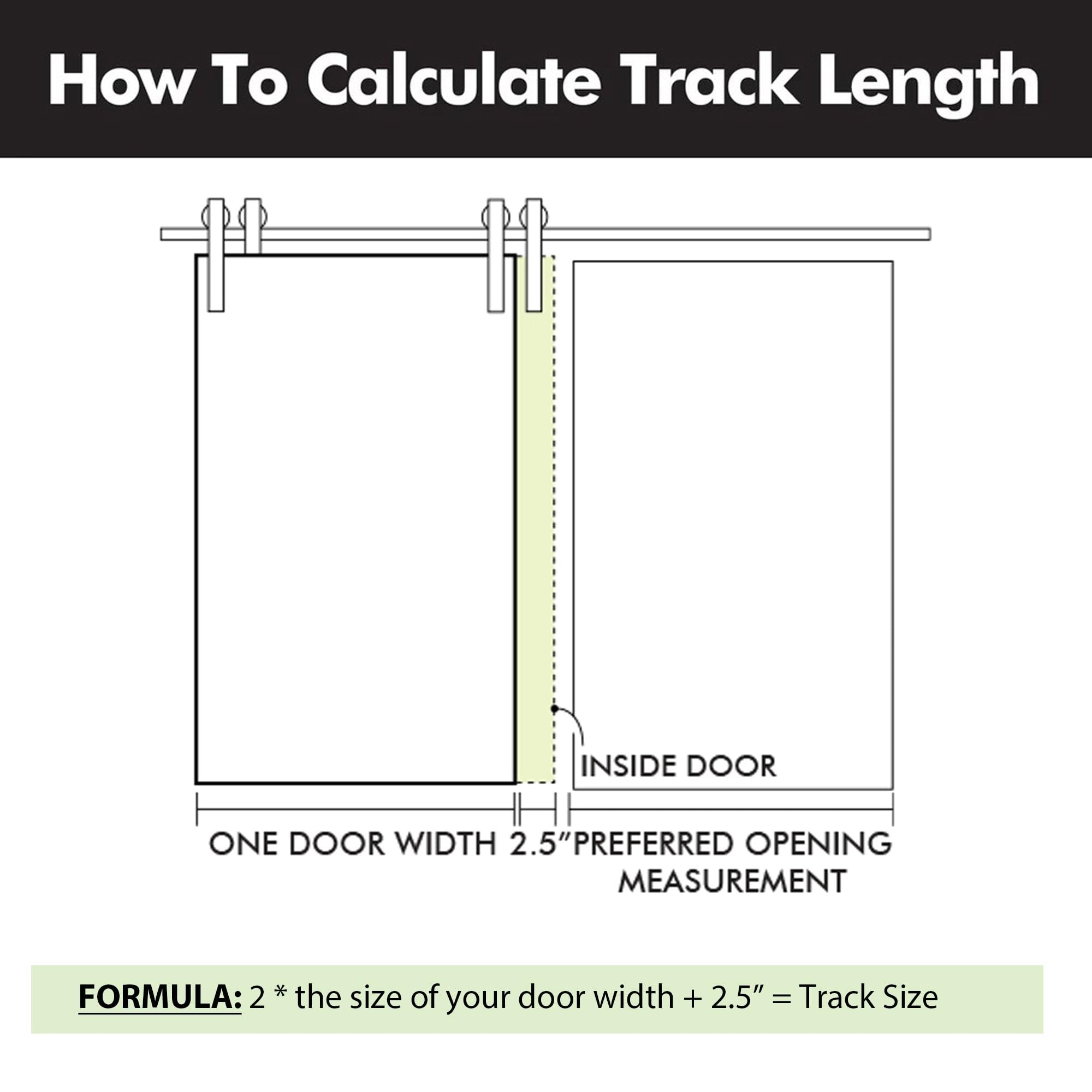 Homacer Black Rustic Single Track Bypass Sliding Barn Door Hardware Kit - 9ft Flat Track for Double Doors | Straight Design Roller | Perfect for Farmhouse, Loft & Industrial Style Homes
