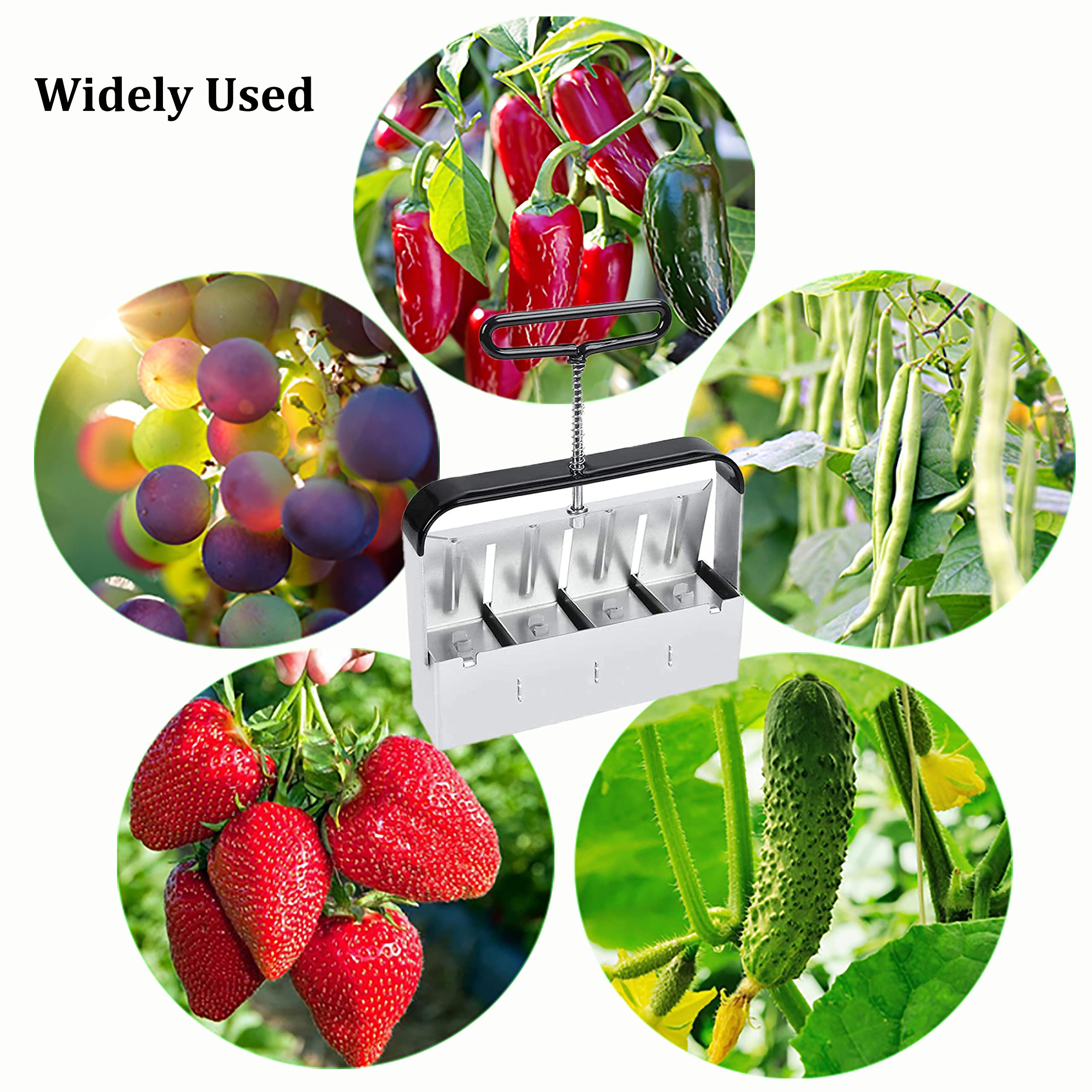 2 Inch Soil Blocker with Comfort-Grip Handle - 4 Pack Seed Starter Tool for Greenhouses, Seedlings & Plant Cuttings | Perfect for Organic Gardening & Indoor Planting