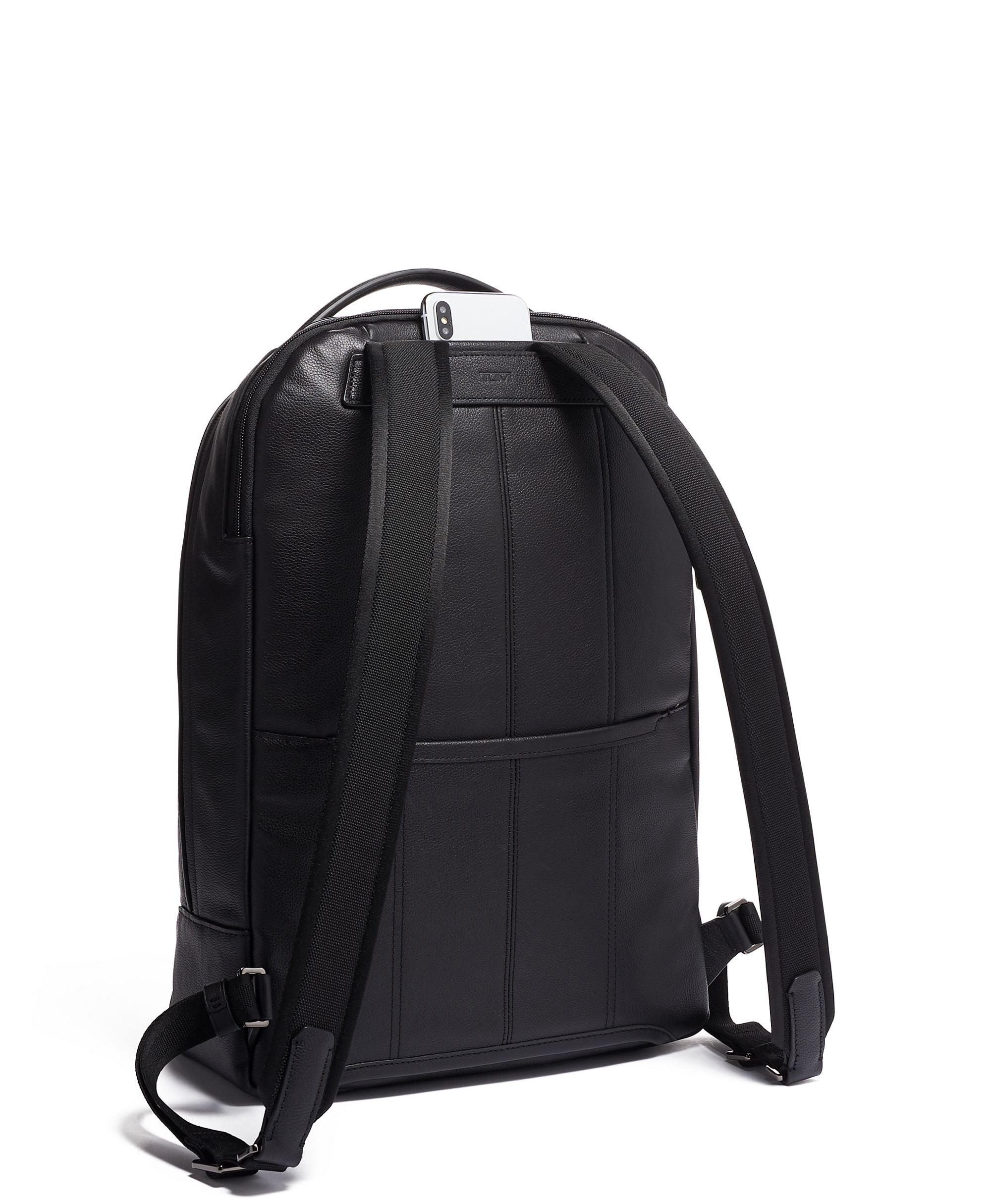 Tumi Harrison Warren Leather Backpack for Men & Women - Stylish & Durable Laptop Bag for Work, Travel & College