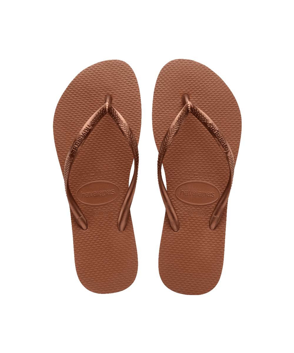 Havaianas Women's Slim Metallic Flip Flops - Comfortable Summer Sandals for Beach, Pool & Casual Wear