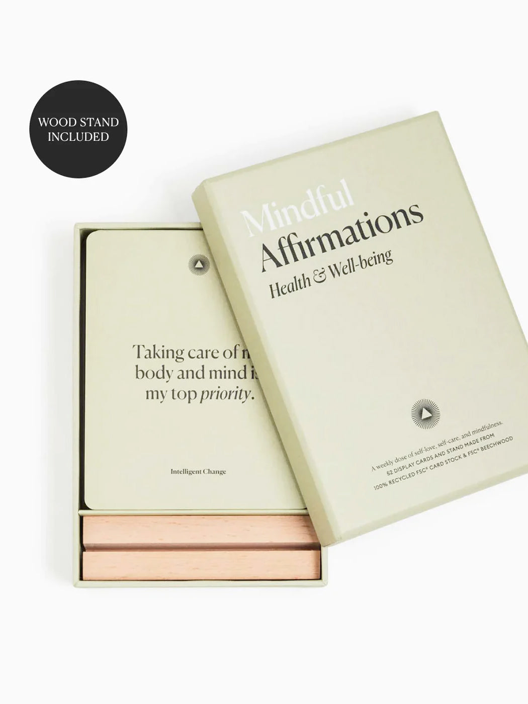 Intelligent Change Mindful Affirmations Cards - Daily Positive Affirmations for Mental Health & Wellbeing - Perfect for Meditation, Yoga, and Self-Care Routines