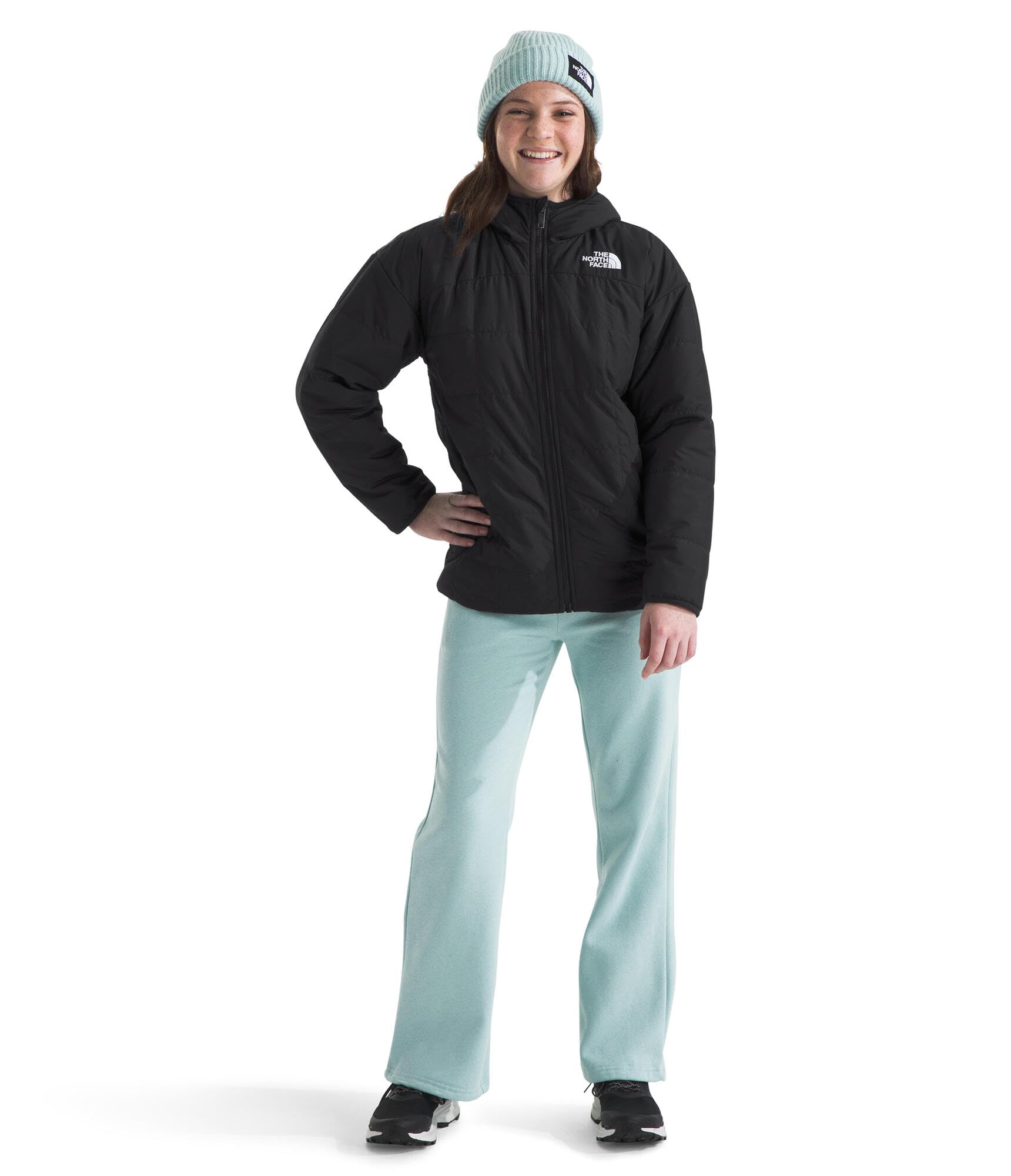 The North Face Girls' Reversible Shasta Short Parka Jacket - Waterproof Winter Coat for Kids Outdoor Activities & School