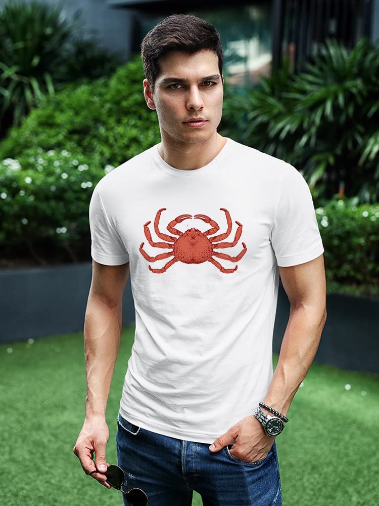 Stylish Red Crab Graphic T-Shirt for Men - Trendy Casual Tee for Summer Outfits & Beach Vacations