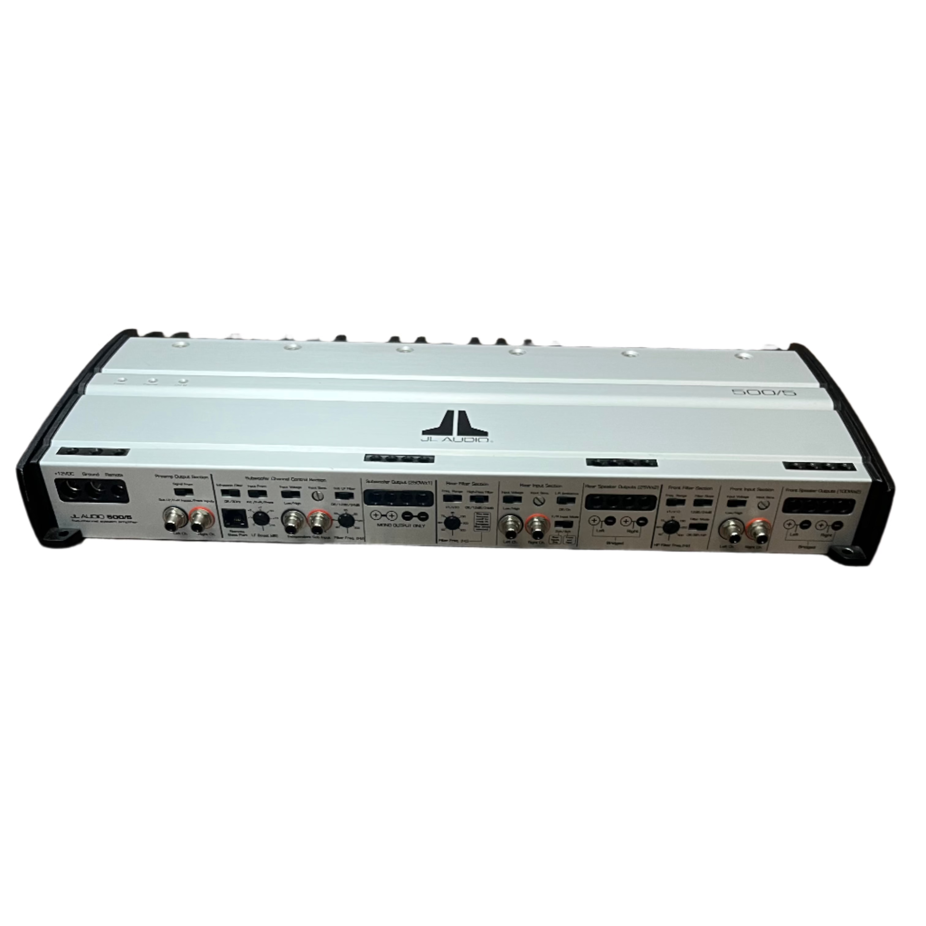 JL Audio 500/5 Car Amplifier - 5-Channel Marine & Car Audio Power Amplifier for Boats & Vehicles | High-Performance Sound System for Music Lovers & Audiophiles
