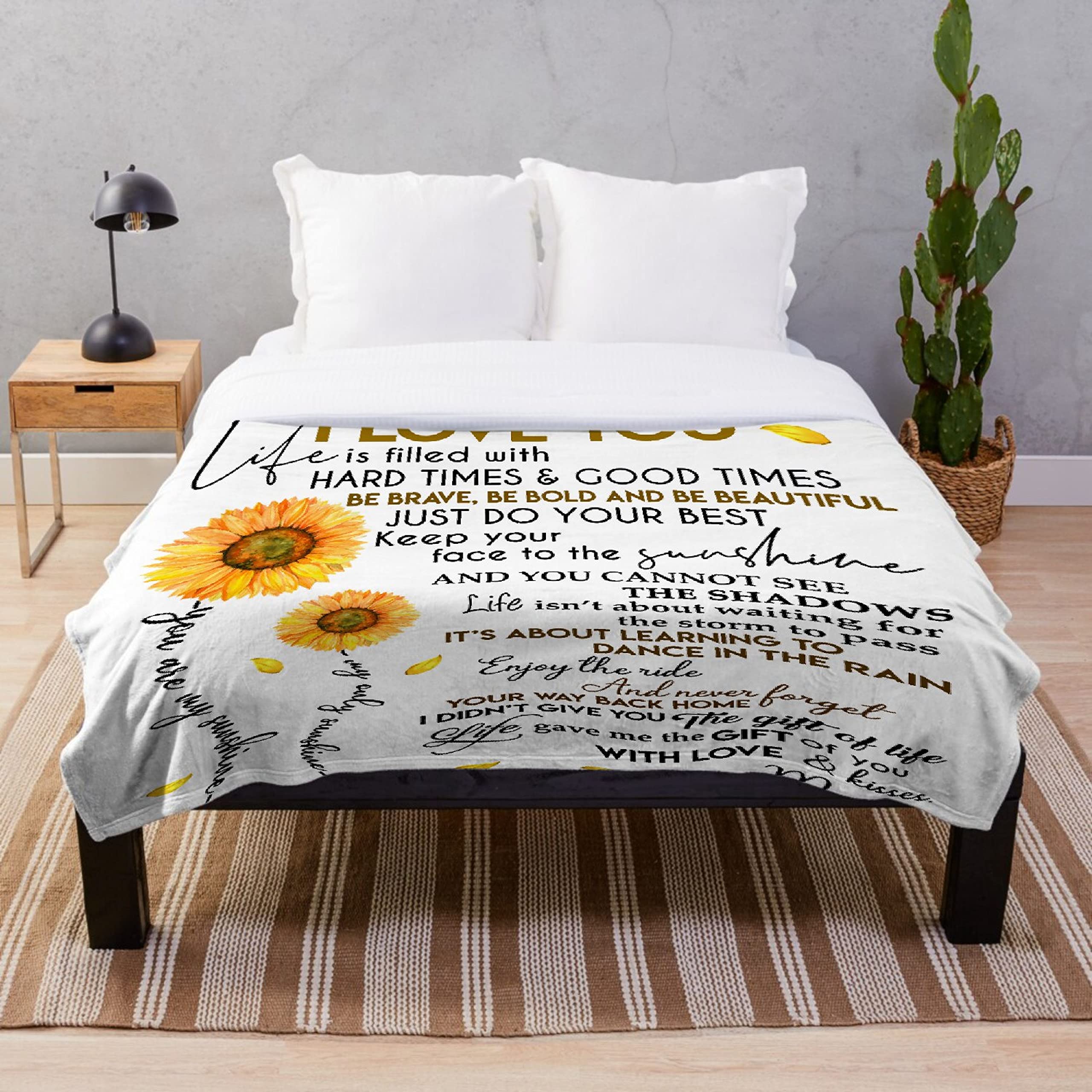 Sunflower to My Daughter Blanket - 80