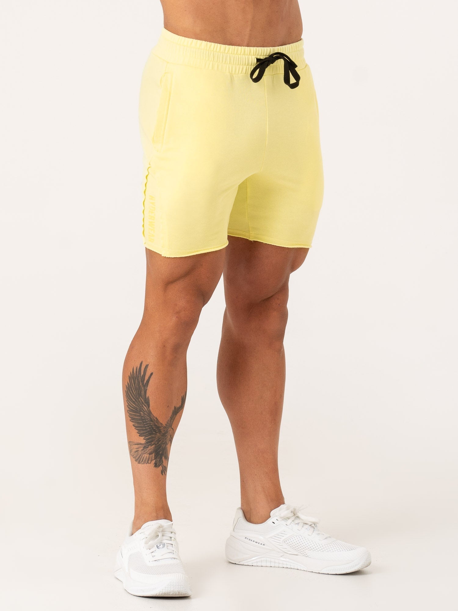 Force 6 Track Shorts - Lightweight Running Shorts for Men & Women | Quick-Dry Breathable Athletic Shorts with Pockets | Perfect for Gym, Jogging & Outdoor Sports (Lemon Yellow)