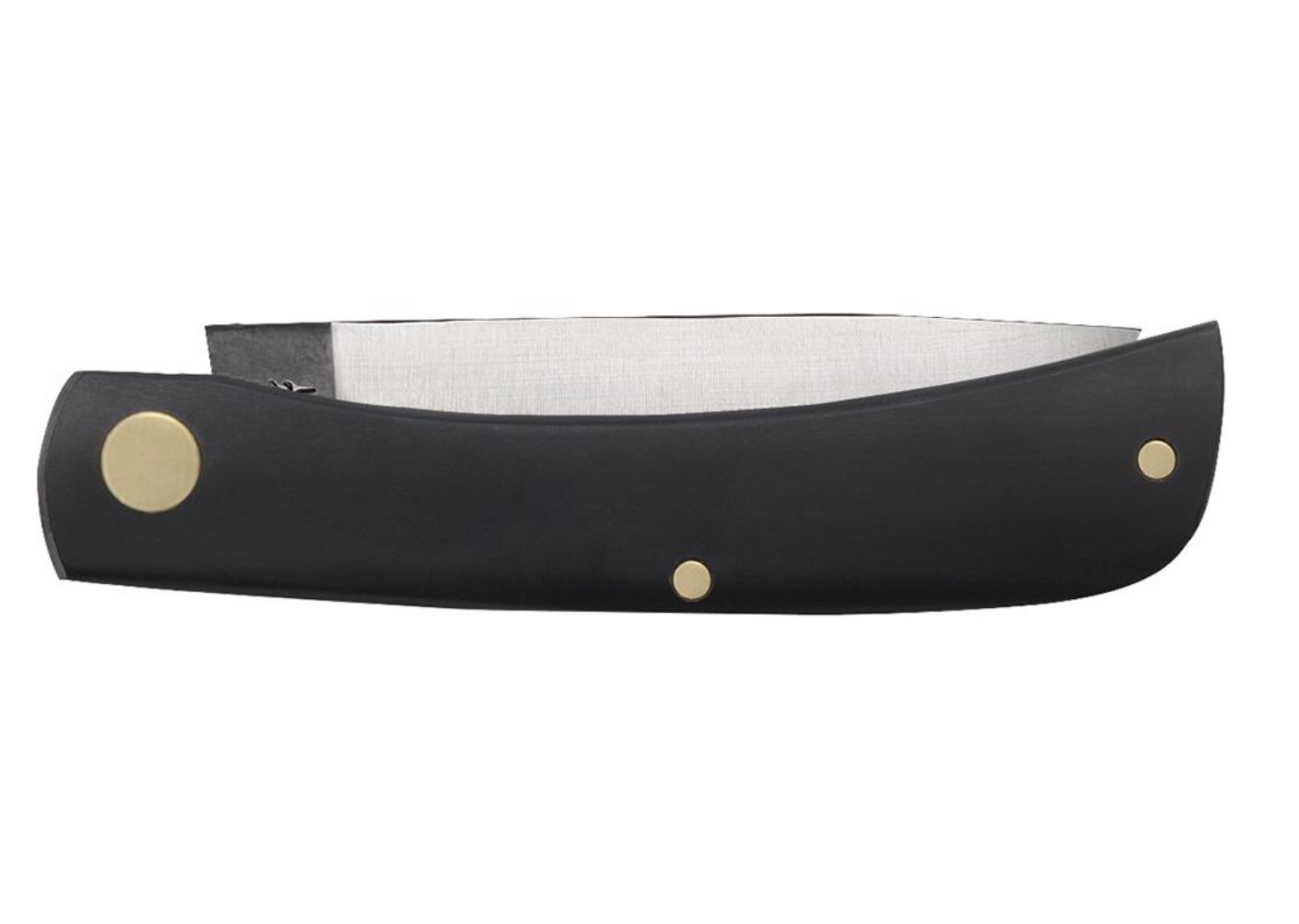Jet Black Synthetic Sod Buster Jr® Pocket Knife (00095) - Durable EDC Knife for Outdoor, Camping & Everyday Use