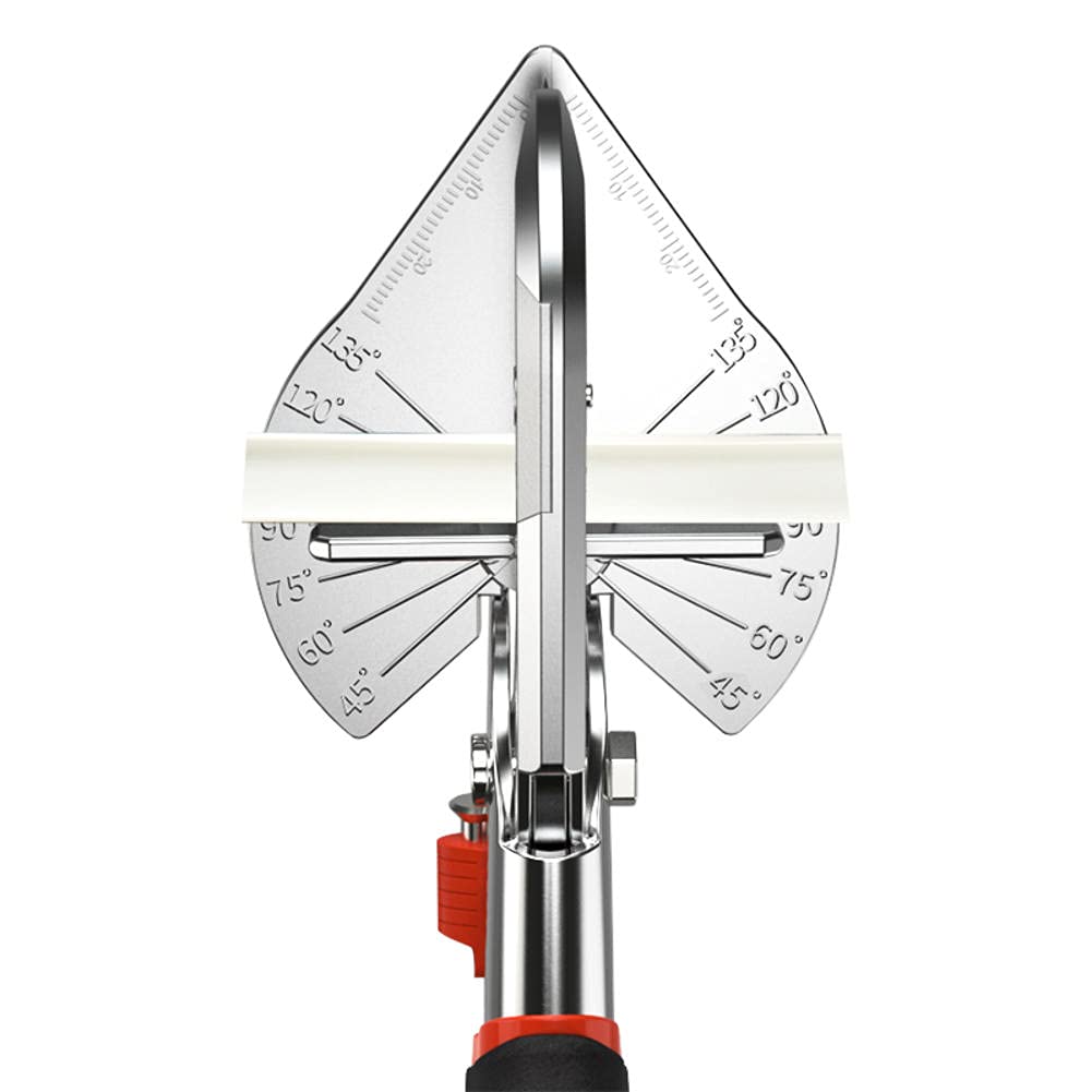 45-135 Degree Angle Miter Shears - Plastic Pipe & Hose Cutter, Wire Stripping Tool, Log Trimmer - Essential Plumbing & DIY Home Improvement Tool for Pipe Cutting, Wire Stripping, and Woodworking Projects