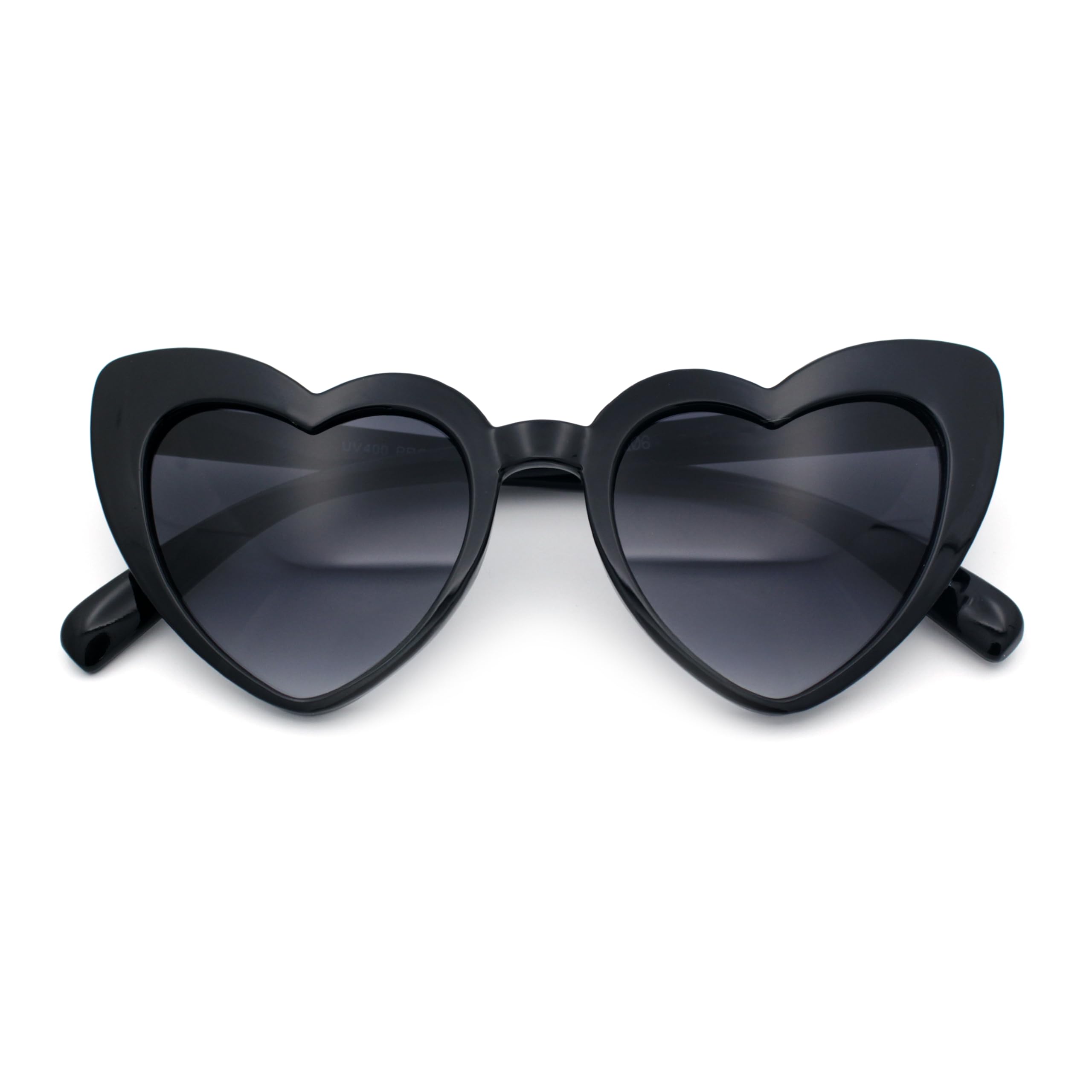 Kids Heart-Shaped Lolita Sunglasses for Girls - Valentine's Day Love Glasses - Perfect for Parties, Dress Up & Photoshoots