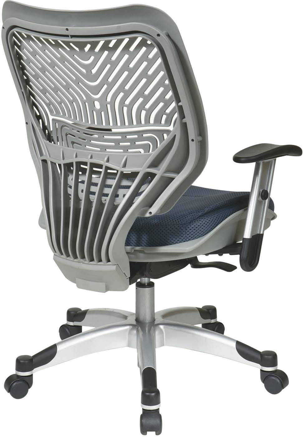 Space Seating Fog SpaceFlex Raven Mesh Managers Chair - Ergonomic Office Chair with Adjustable Lumbar Support [86 M74C625R] - Perfect for Home Office, Executive Workspace & Conference Room