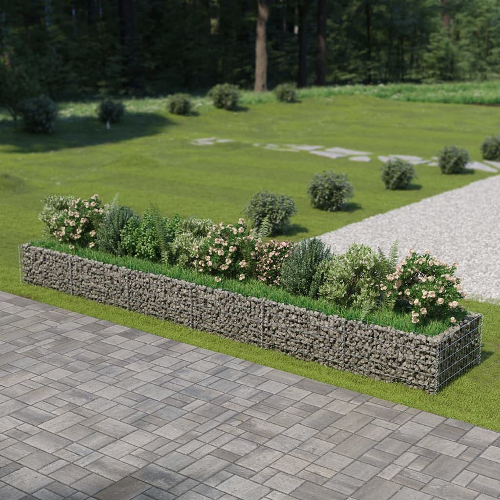 Galvanized Steel Gabion Raised Garden Bed - 212.6