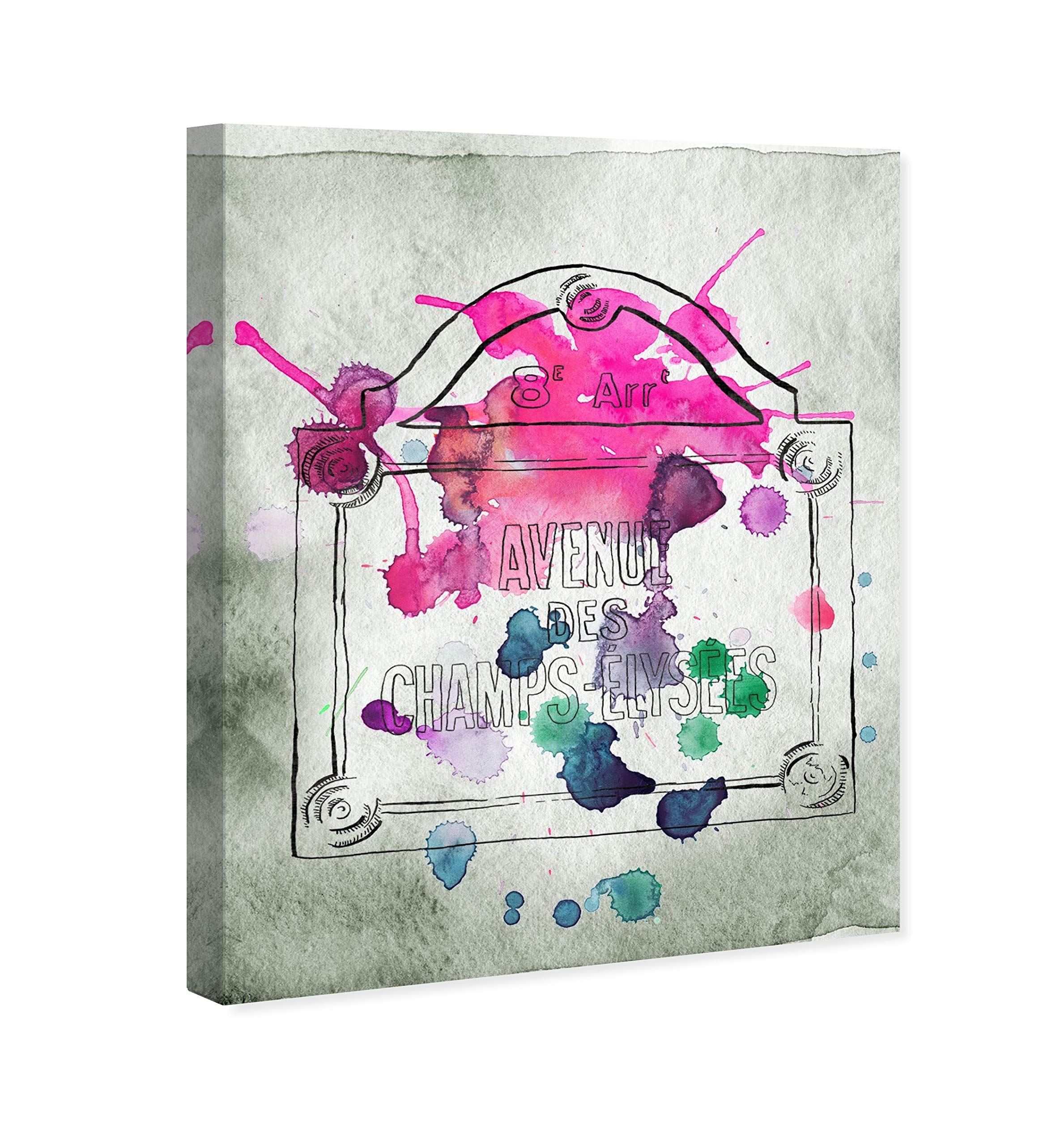 Oliver Gal Artist Co. Fashion & Glam Wall Art Canvas Print - 'Bright Sign' Pink & Gray Home Decor (36
