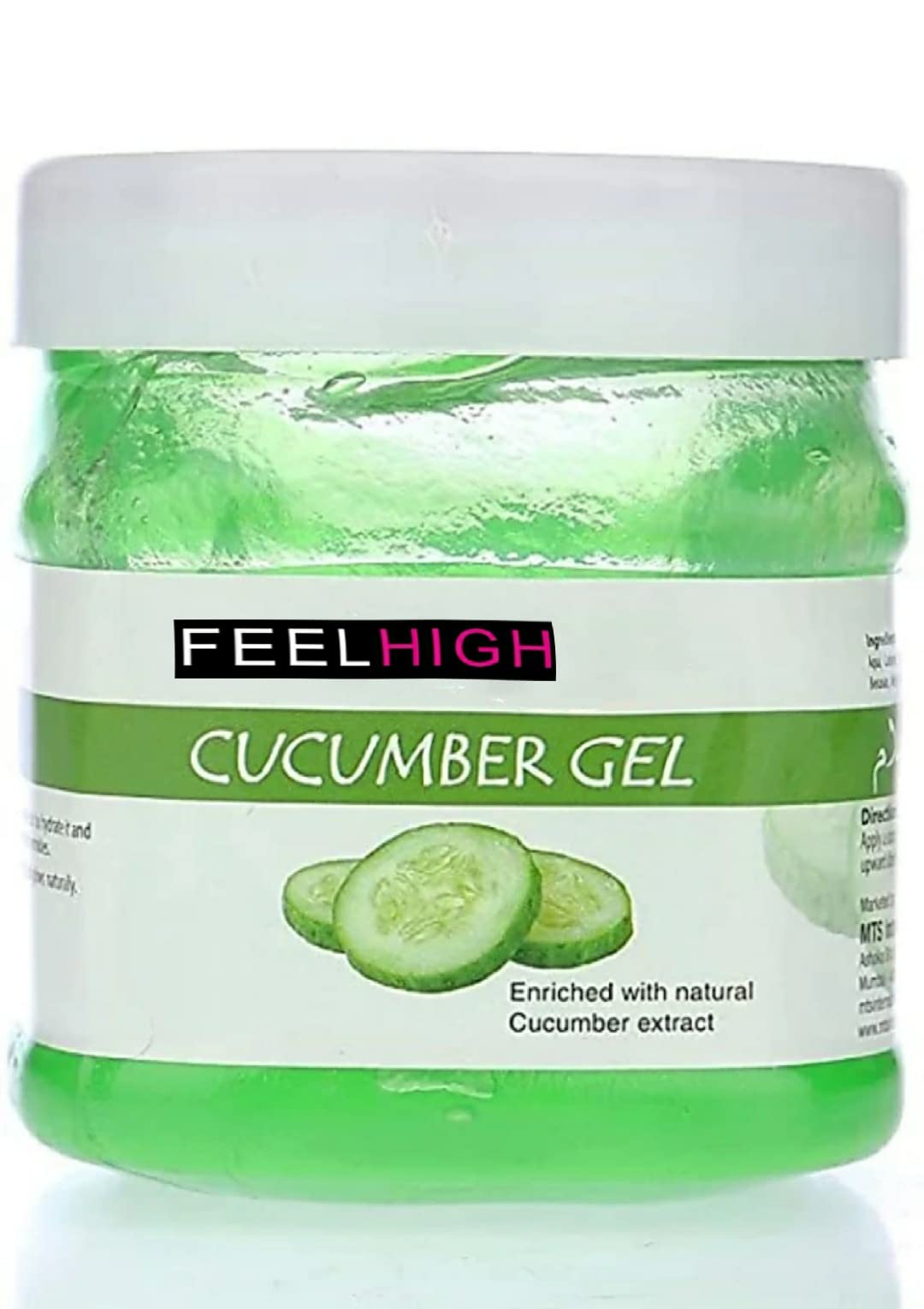 Feelhigh Cucumber Face Gel Moisturizer 500g - Hydrating, Soothing & Lightweight Formula for Redness, Puffiness & Blemishes - Perfect for Daily Skincare & Post-Sun Care