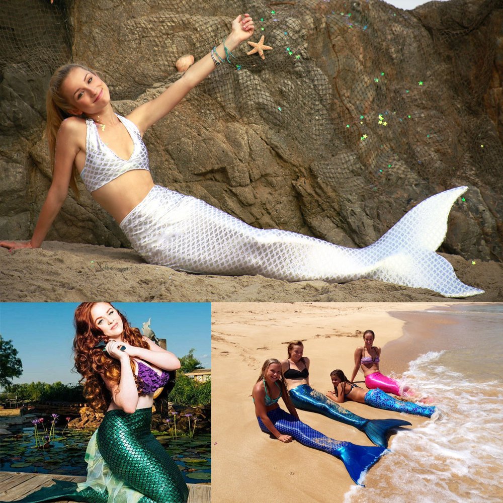 Mermaid Hologram Spandex Fabric Fish Scale Stretch Laser Knit Cloth 58