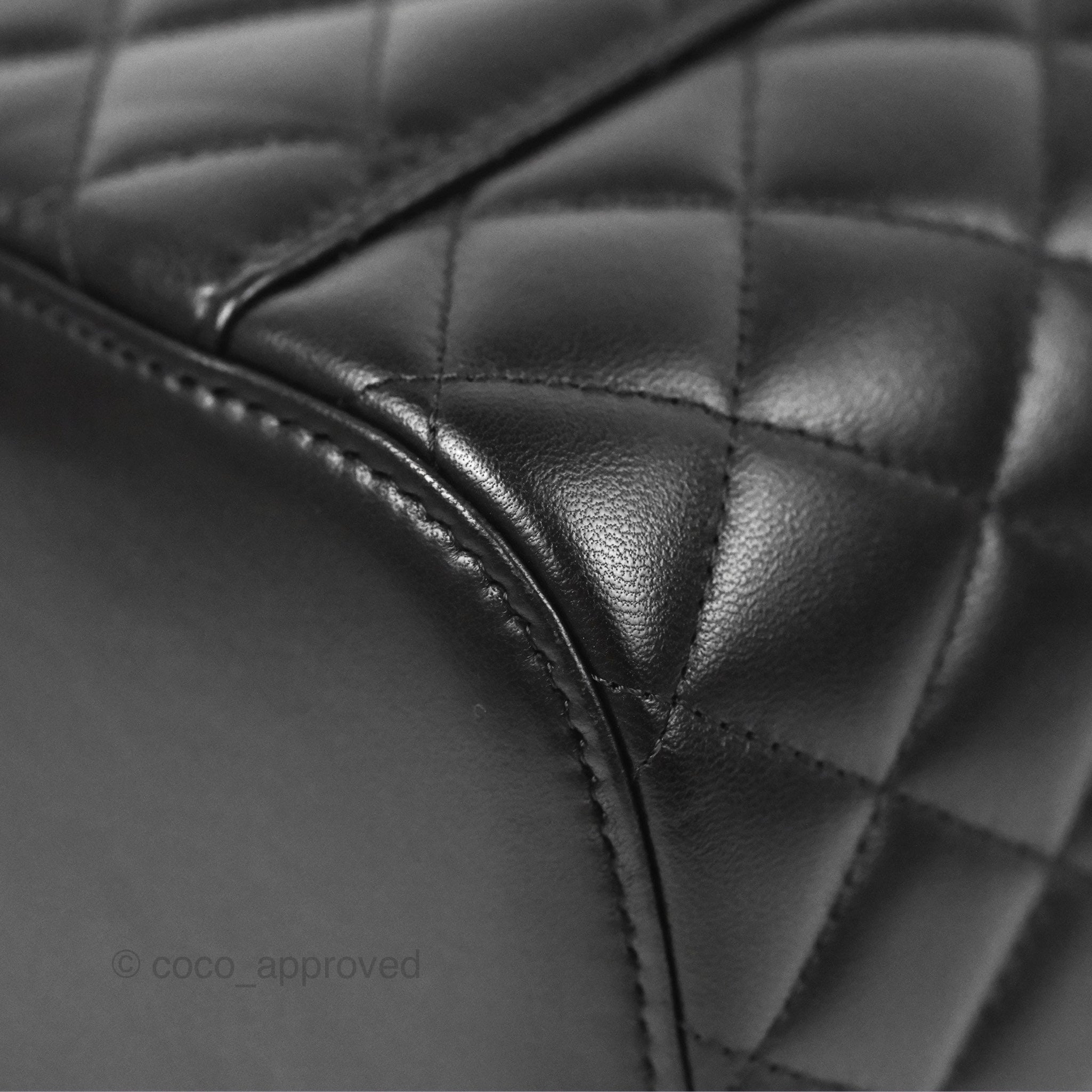 Chanel Classic Quilted Black Lambskin Cosmetic Vanity Pouch with Gold Hardware - Perfect for Travel, Makeup Storage & Luxury Gift Giving