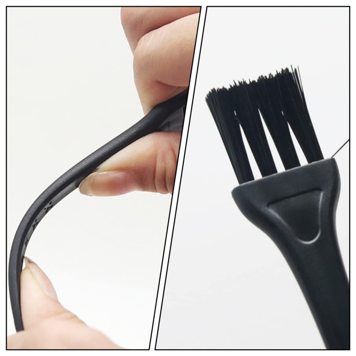 FOMIYES 75-Piece Mini Cleaning Brush Set - Electric Shaver Brush, Keyboard Duster, Electronic Clippers & Humidifier Cleaning Tools for Computer, Razor & Home Use