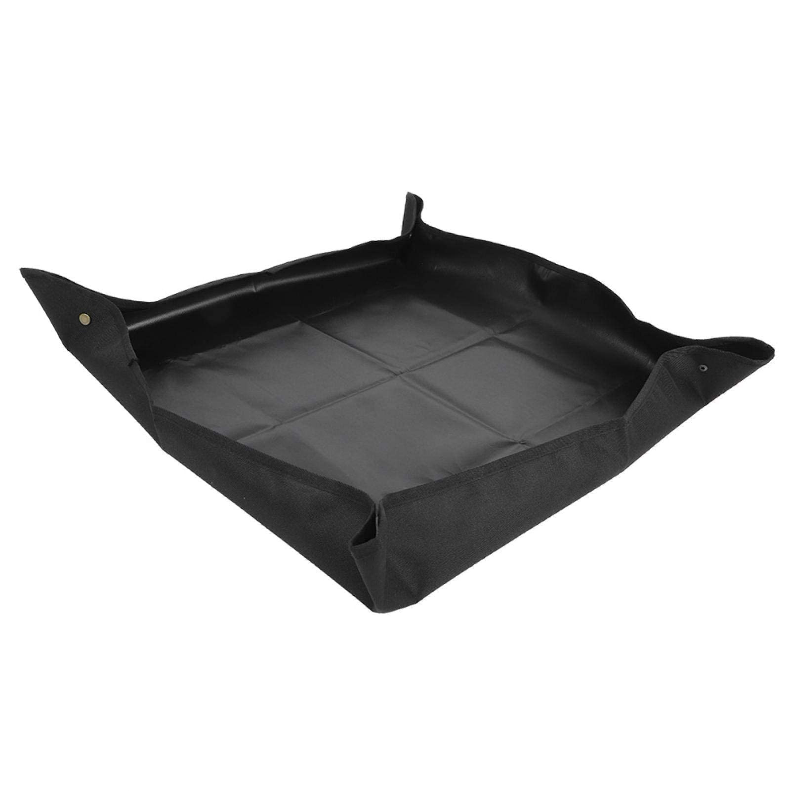 Yosoo Foldable Plant Potting Mat - Black Gardening Repotting Tray for Indoor Plants, Flowers & Succulents | Portable Transplanting Mat for Mess-Free Gardening, Home & Greenhouse Use