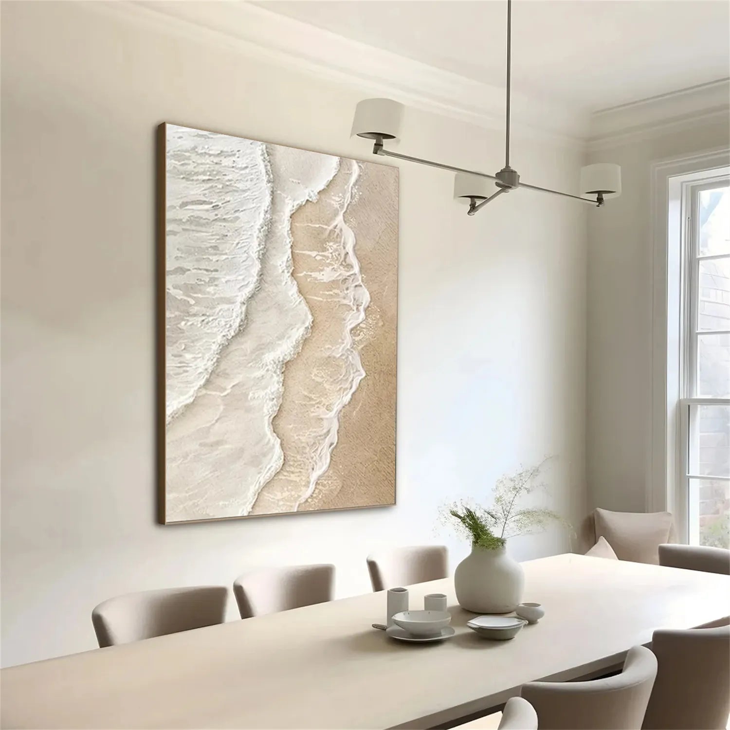 Ocean and Sky Painting #OS 206 - Handmade Canvas Wall Art for Home Decor, Office, Living Room, Bedroom