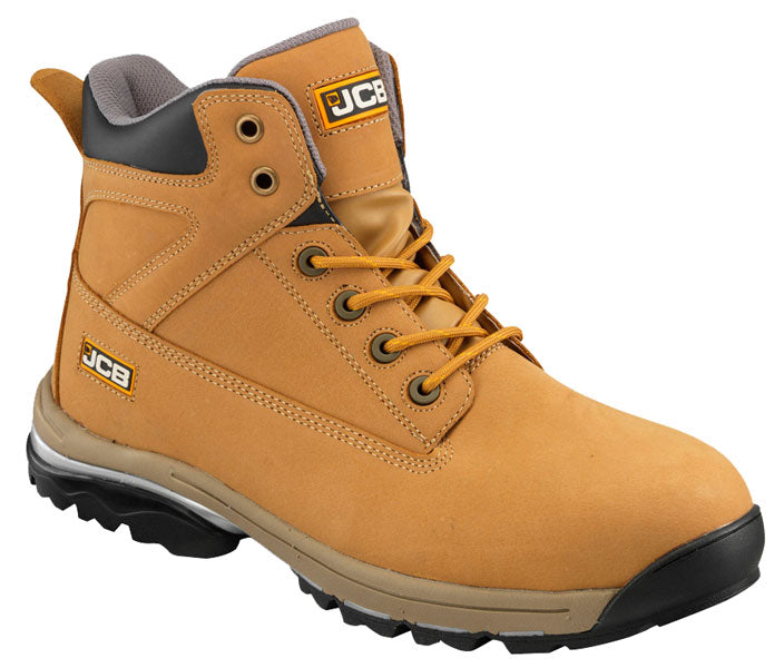 JCB Workmax Safety Boots - Men's Steel Toe Work Boots for Construction, Heavy Duty & Industrial Use - Waterproof & Slip Resistant for Outdoor Work & Job Sites