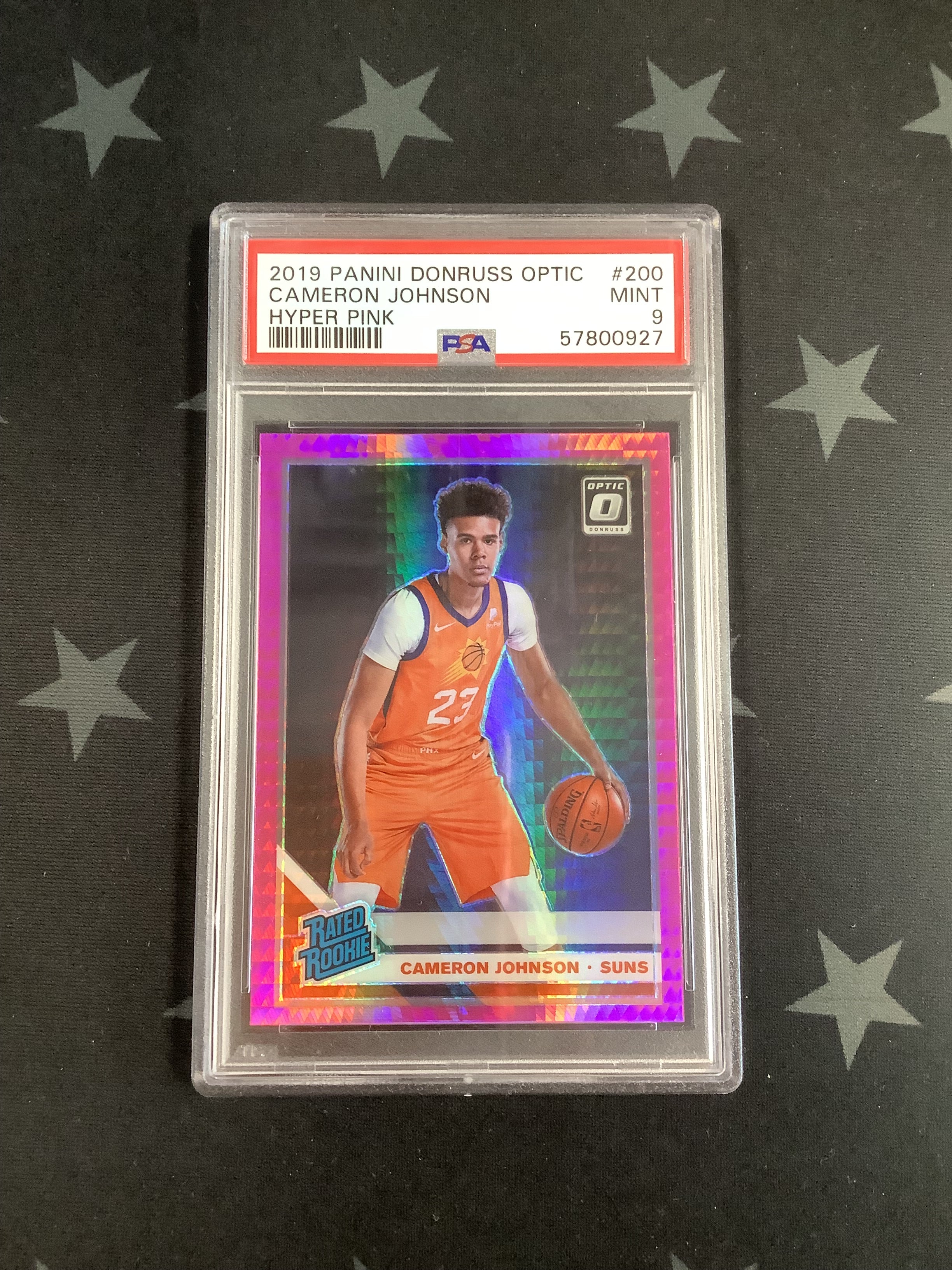 2019 Panini Donruss Optic Basketball Hyper Pink Cameron Johnson #200 PSA Mint 9 57800927 - Rare Collectible for Basketball Fans & Card Enthusiasts - Perfect for Display, Investment, and Trading