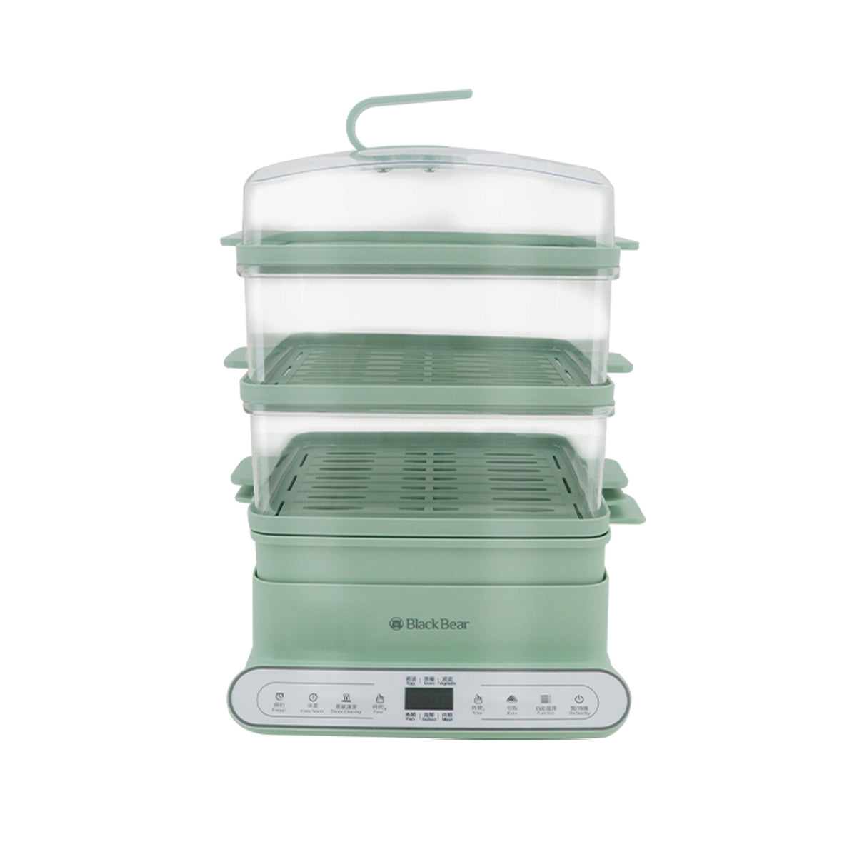Black Bear BST100140 3-Tier Electric Steamer with Rice Noodle Tray (14L) - Perfect for Dim Sum, Rice Noodles & Healthy Cooking at Home