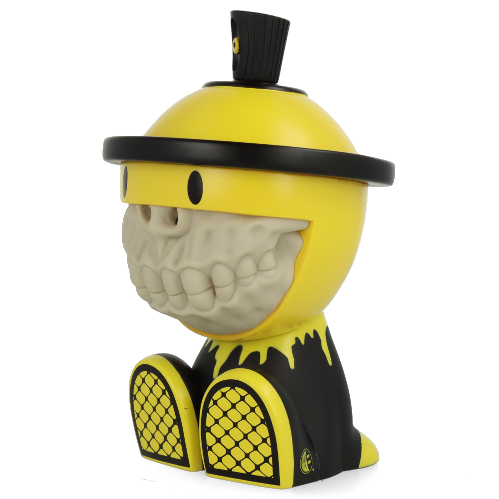 Grinbot OG Yellow by Ron English x Czee13 - Limited Edition Art Toy for Collectors - Perfect for Home Decor, Office Display & Pop Culture Enthusiasts