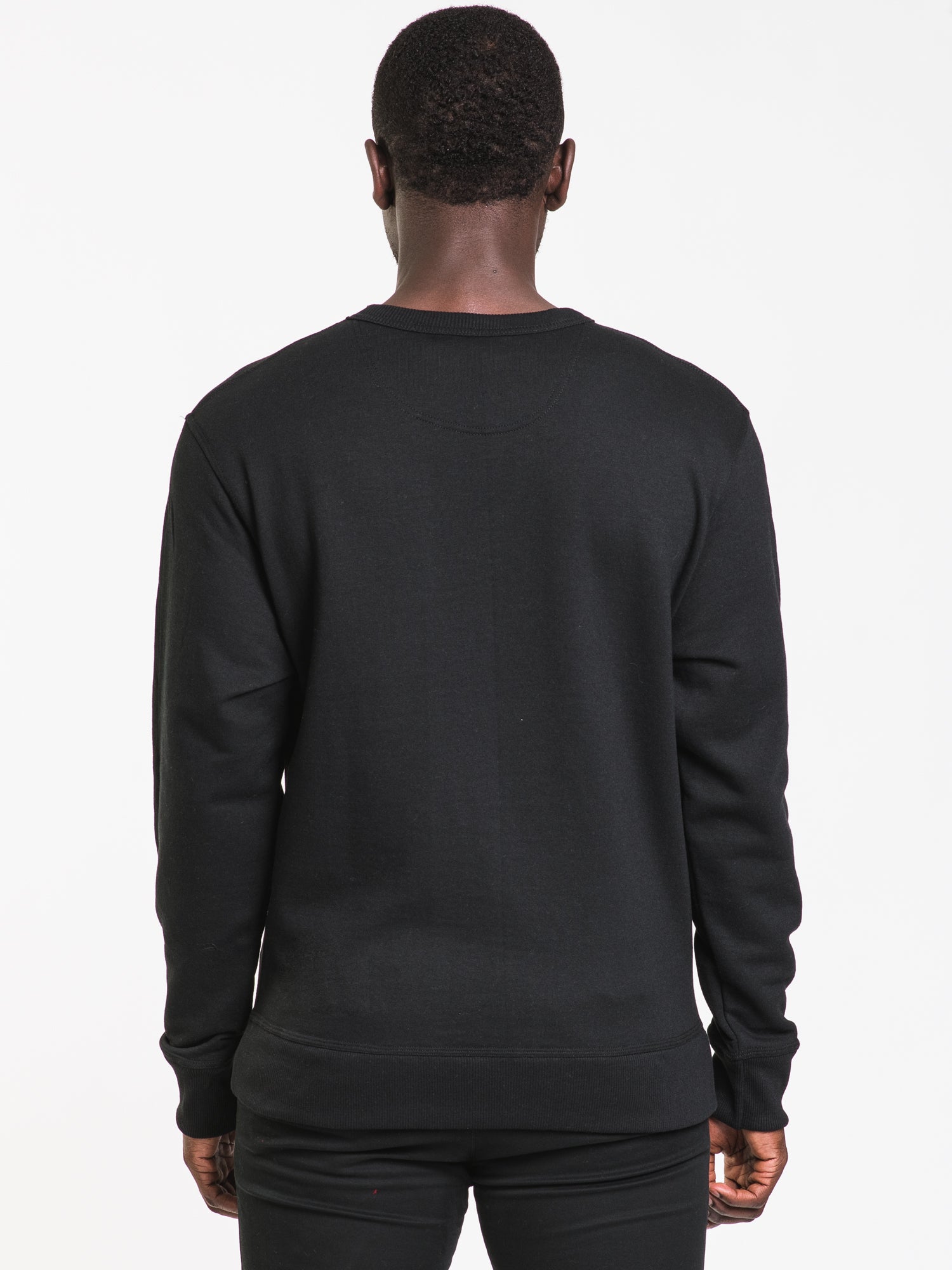Champion Colour Pop Crew Neck Sweatshirt - Black | Soft & Comfortable Cotton Blend | Casual Wear & Street Style Outfits