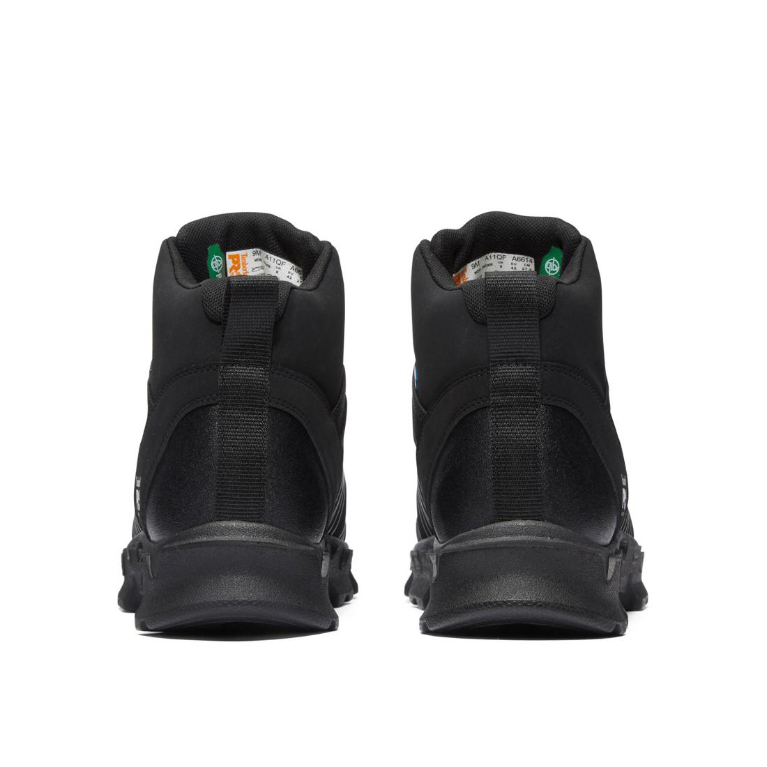 Powertrain Alloy Toe Work Boots for Men - Black Safety Shoes for Construction & Industrial Work - OSHA Compliant Steel Toe Boots for Heavy Duty Jobs