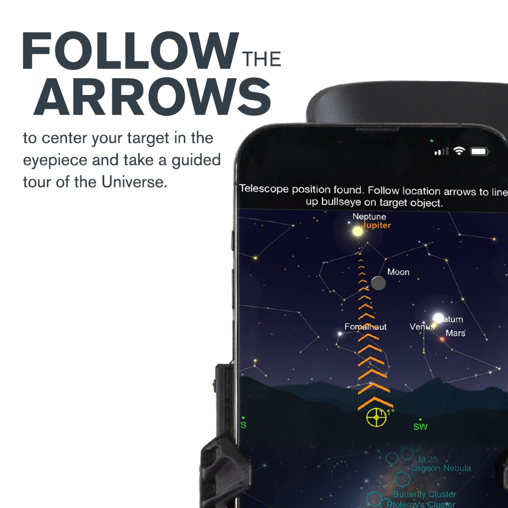 Celestron StarSense Explorer 114mm Tabletop Dobsonian Telescope with Smartphone App - Find Planets, Nebulae & Galaxies Easily - Compatible with iPhone & Android - Perfect for Backyard Stargazing & Astronomy Beginners