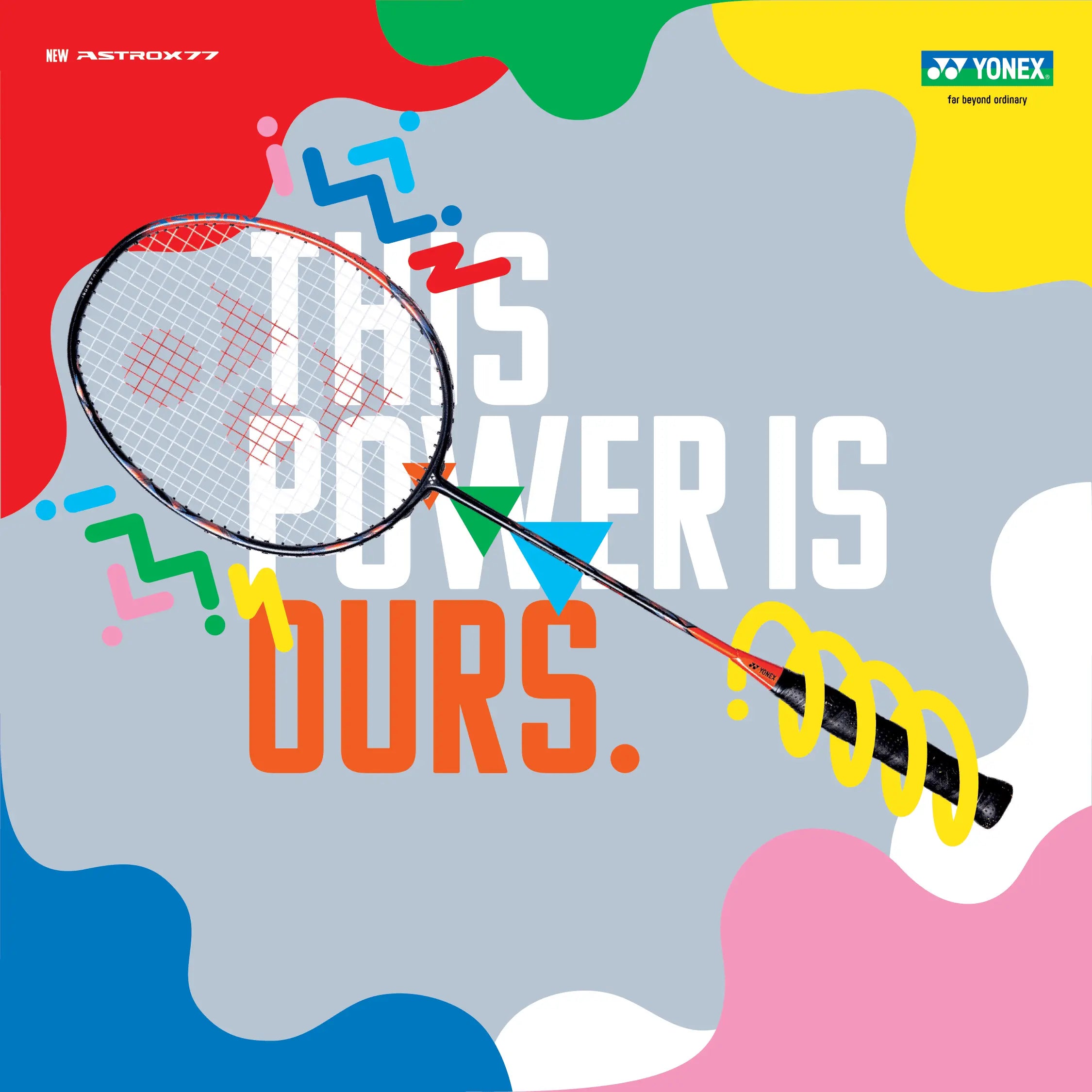Yonex Astrox 77 Pro Badminton Racket - High Orange | Professional Carbon Fiber Shuttlecock Racket for Smash Power & Control | Perfect for Tournaments & Training Sessions