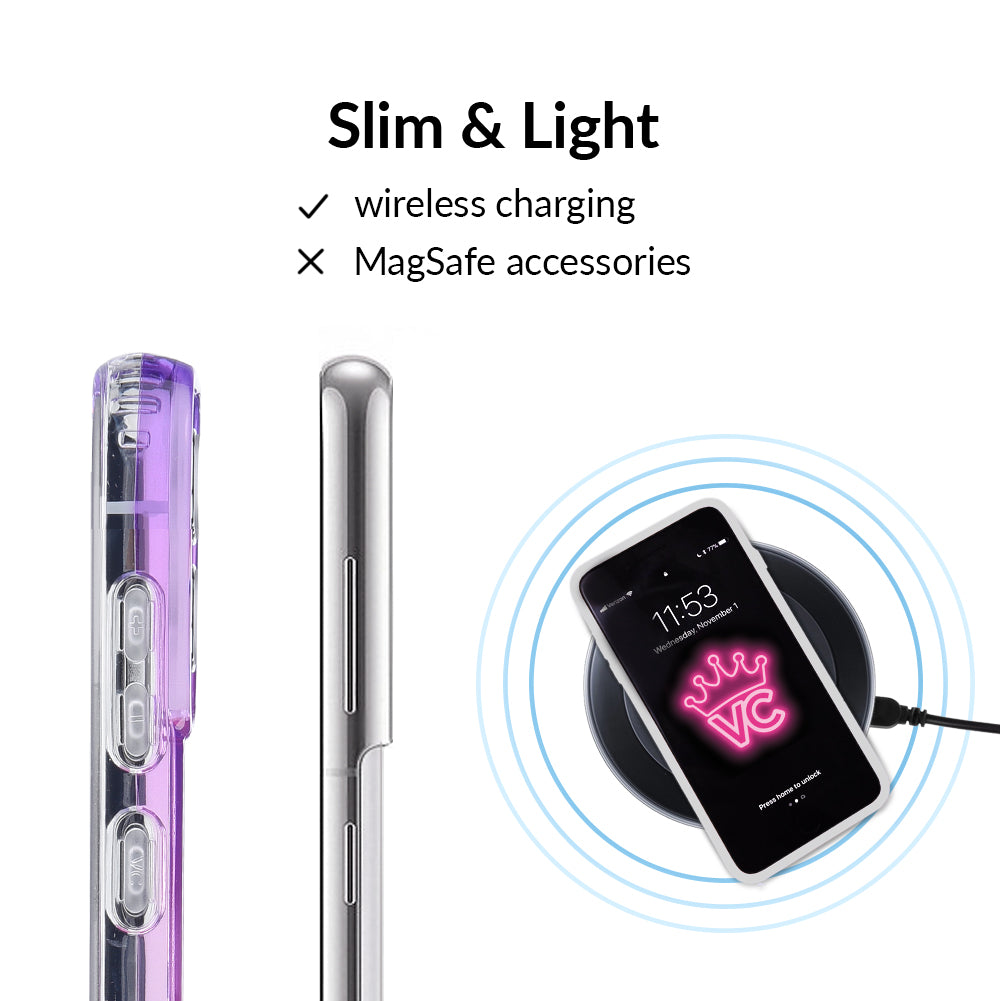 Violet Ombre Samsung Phone Case - Trendy Gradient Color Protective Cover for Samsung Galaxy S21/S20/Note 20 - Perfect for Everyday Use, Travel & Fashion Accessories