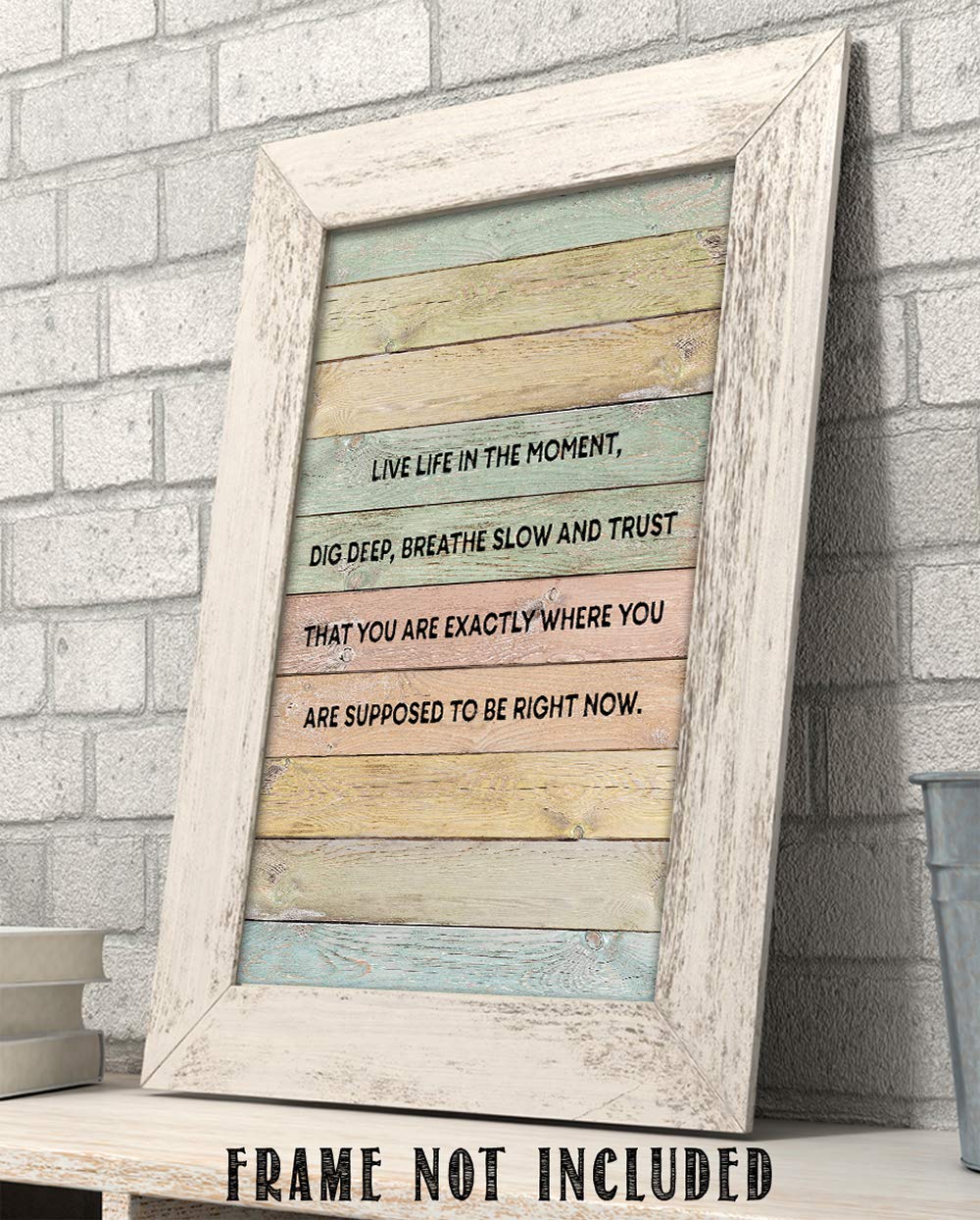 Inspiring Quotes Wall Art - Zen Decor for Home & Office, 11x14 Unframed Print