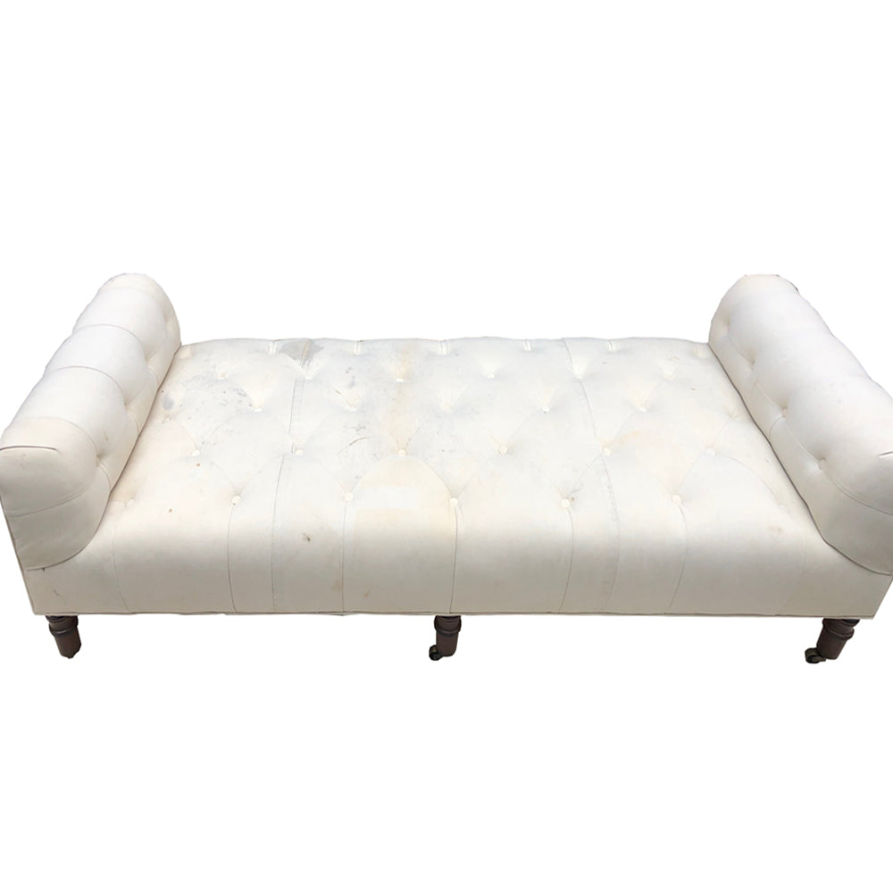 6' Field Bench in Antique Sail Fabric - Durable Outdoor Seating for Patio, Garden, and Porch - Perfect for Relaxing and Entertaining