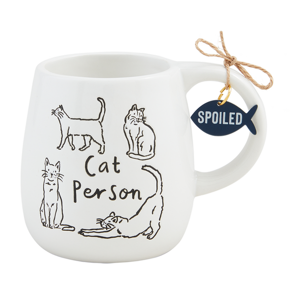 Stylish Cat Collar Charm Mug - Cute Ceramic Coffee Cup for Cat Lovers - Perfect for Home, Office & Gifts
